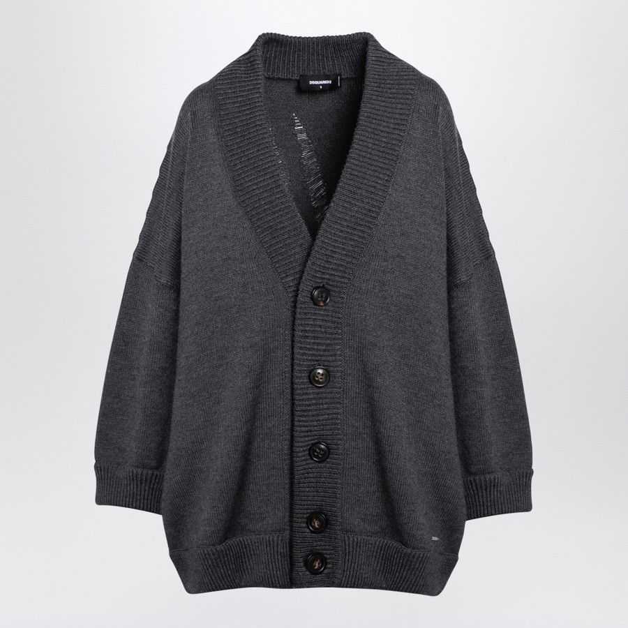 Dsquared2 o1d2blof0824 Wool Cardigan in Grey Size S / US 4 / IT 40 - 1 Thumbnail