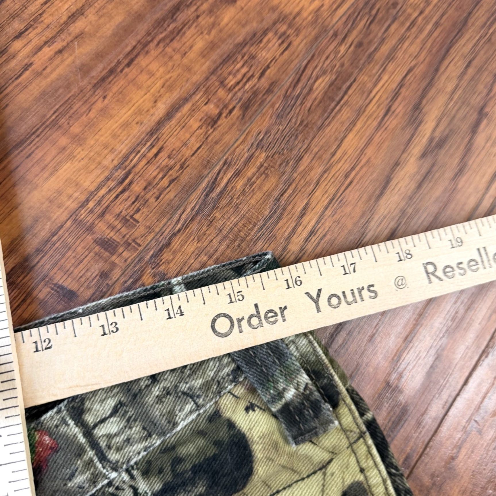 Vintage Mossy Oak Pants Mens 34 Green Camouflage Cotton Chino Straight Regular Size US 31 - 5 Thumbnail