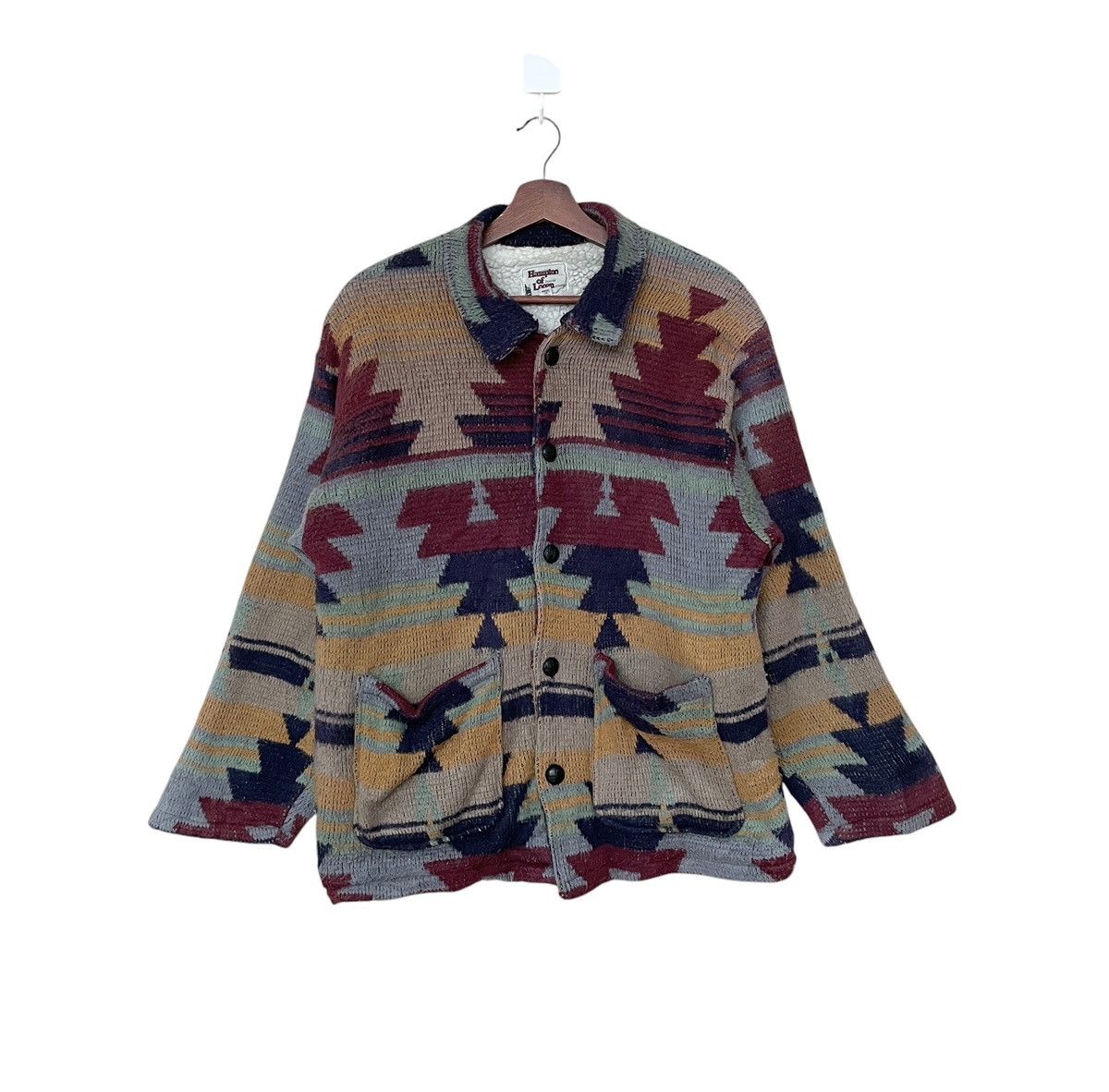 Vintage Vintage Brand Hampton of Logen Wool Navajo Jacket 1980s Size US M / EU 48-50 / 2 - 1 Thumbnail
