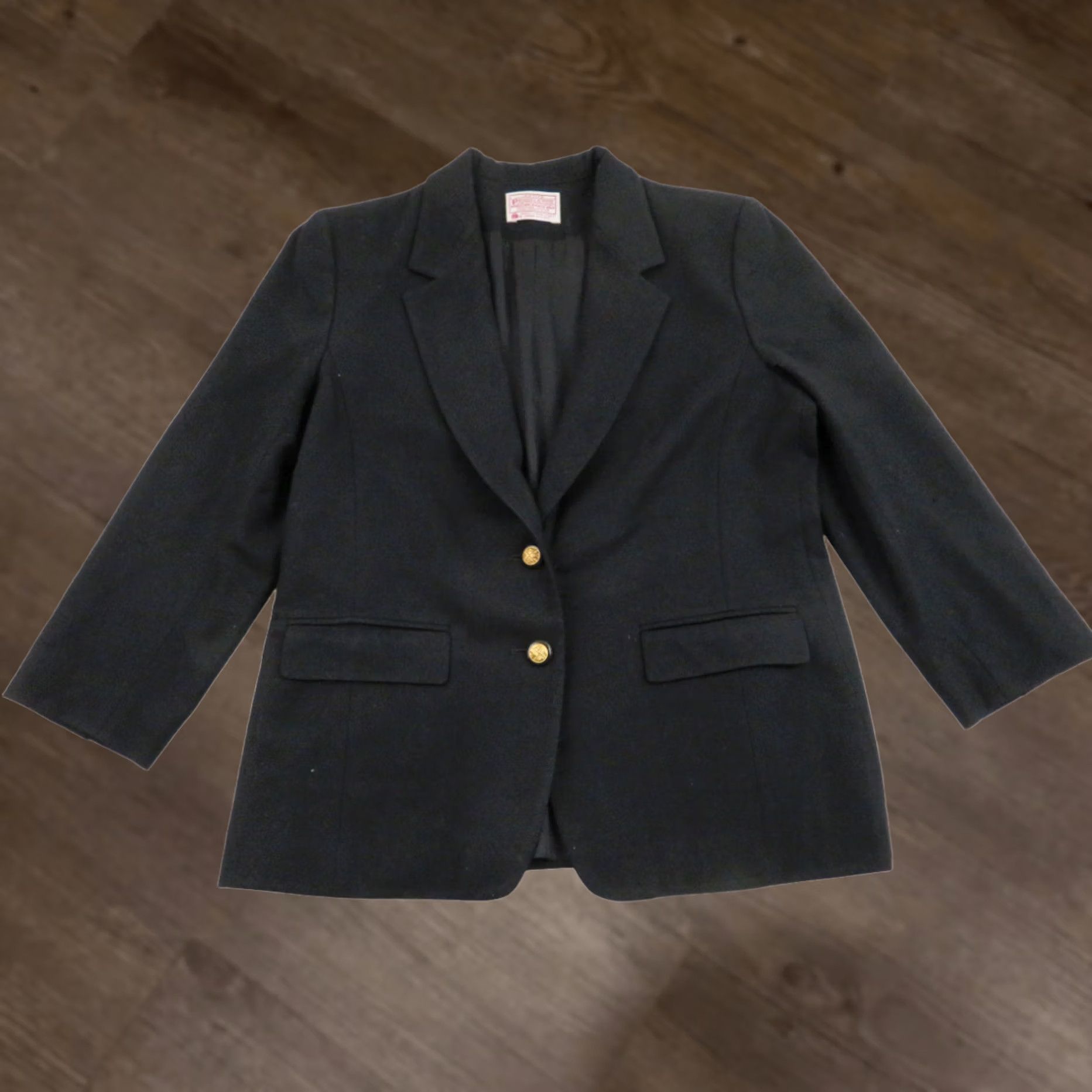 Pendleton VINTAGE Pendleton 100% Wool Blazer Jacket Coat Womens 10P Medium Black Blazer 80s 90s Retro USA Southwestern Country Club Gift Womens Size L / US 10 / IT 46 - 1 Thumbnail
