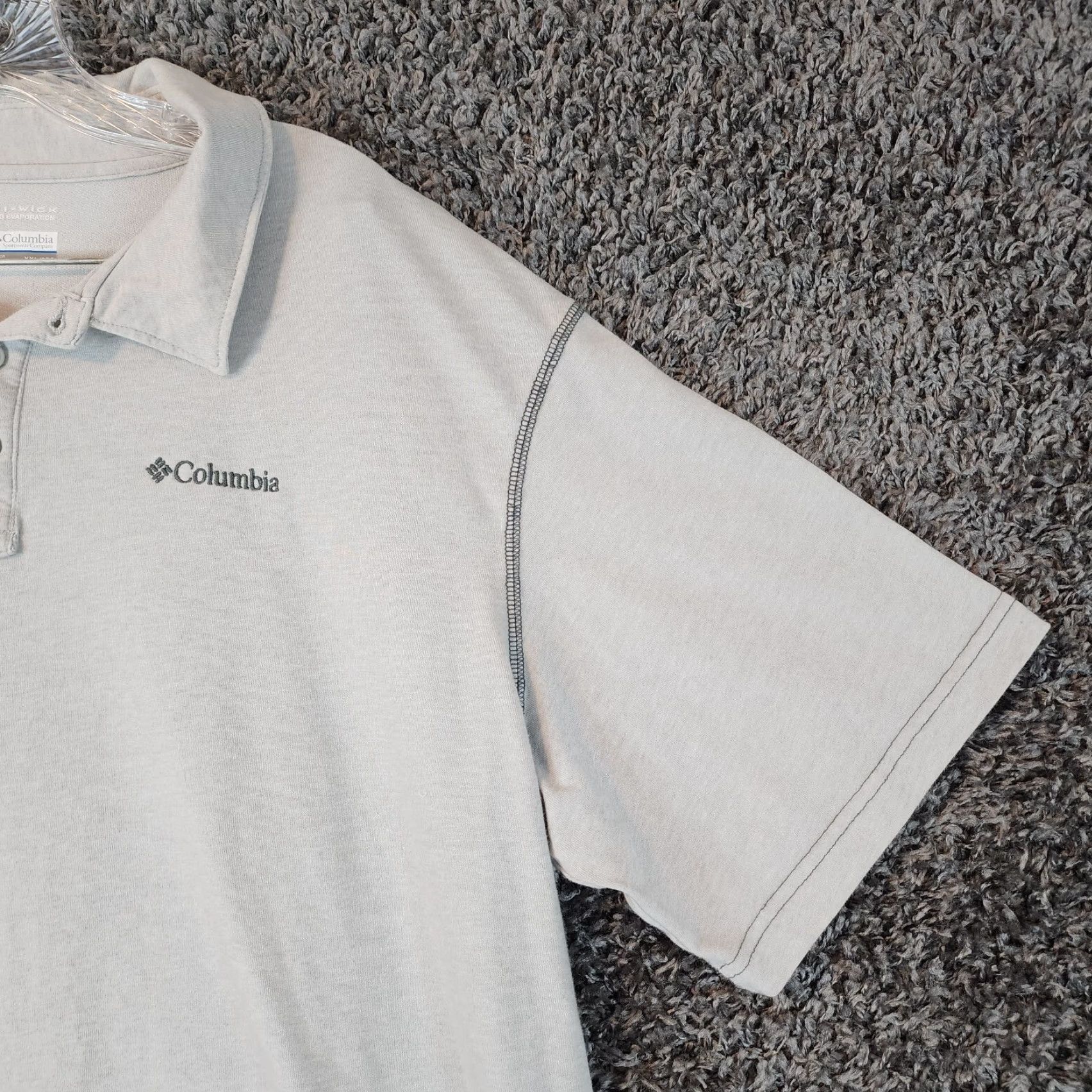 Vintage Columbia Omni-Wick Polo Shirt Men 2XL Gray Short Sleeve Mens Size US XXL / EU 58 / 5 - 3 Thumbnail