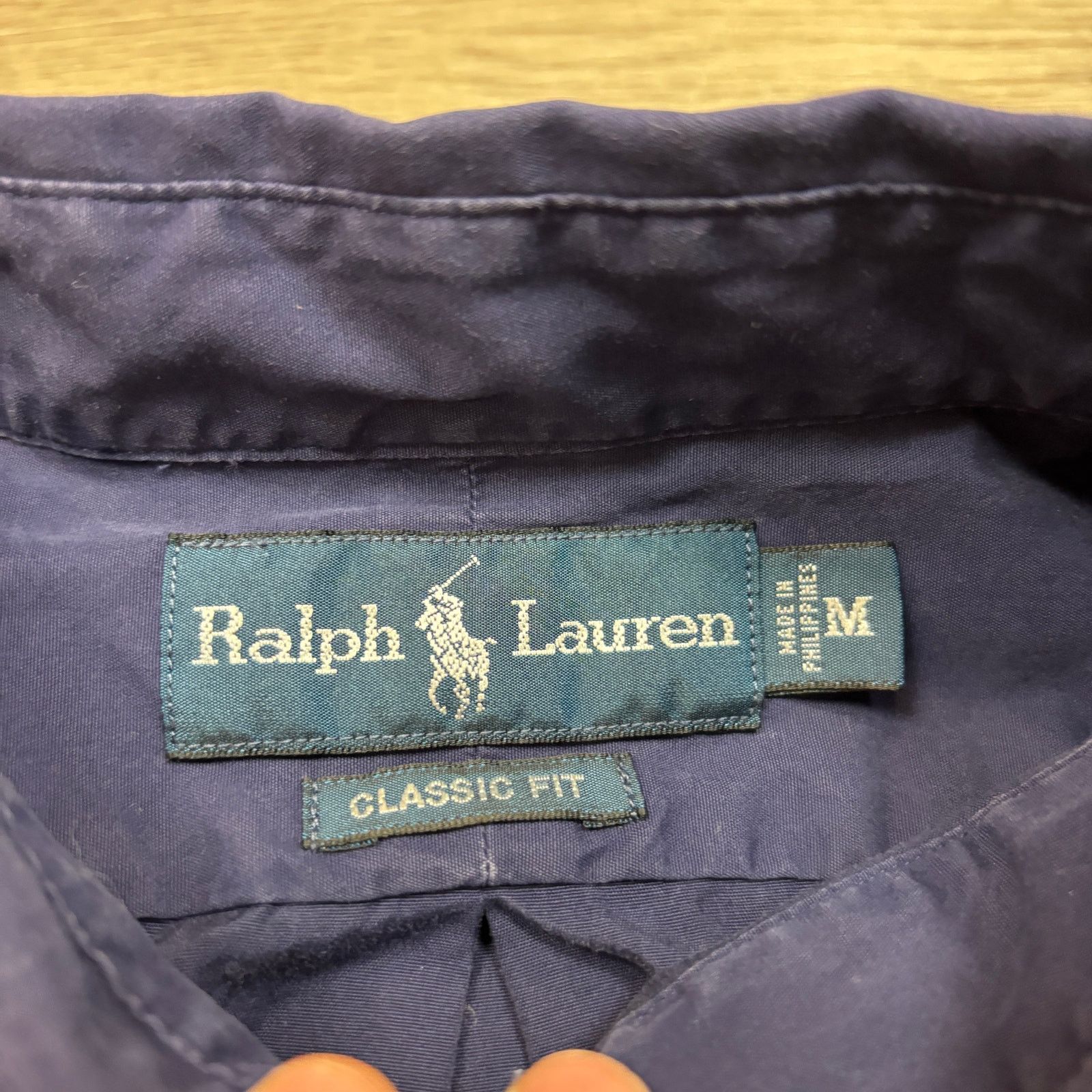 Ralph Lauren × Vintage VTG Ralph Lauren Classic Fit Double Pony Button Up Shirt Med Size US M / EU 48-50 / 2 - 5 Thumbnail