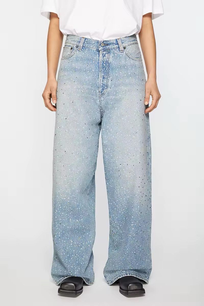 Jean Design High Street Diamond Baggy Retro Pants Jeans Size US 32 / EU 48 - 1 Thumbnail