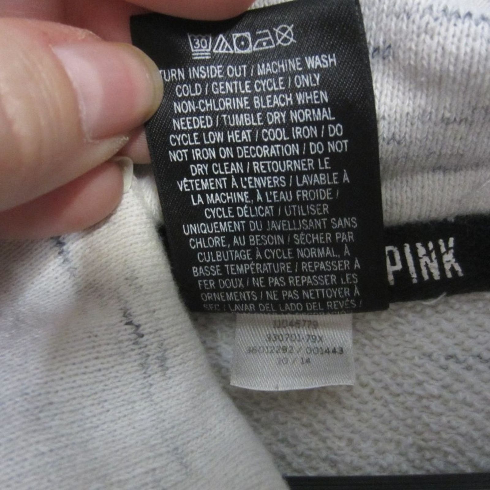 Pink Pink Victoria Secret Gray With Black Graphic High Neck XS Size XS / US 0-2 / IT 36-38 - 7 Thumbnail