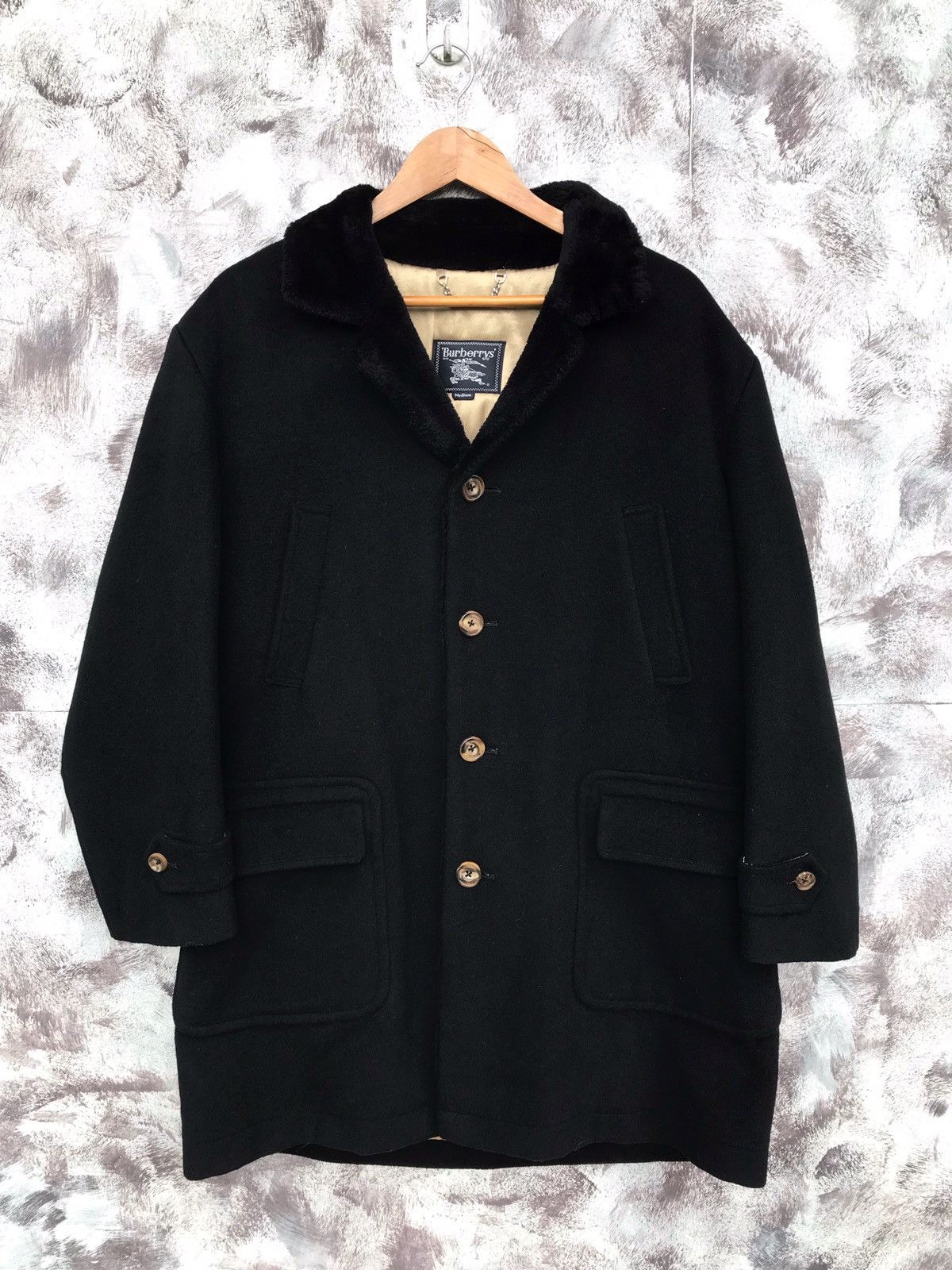 Burberry × Vintage Vintage 90s Burberrys lining wool coat Size US M / EU 48-50 / 2 - 1 Thumbnail