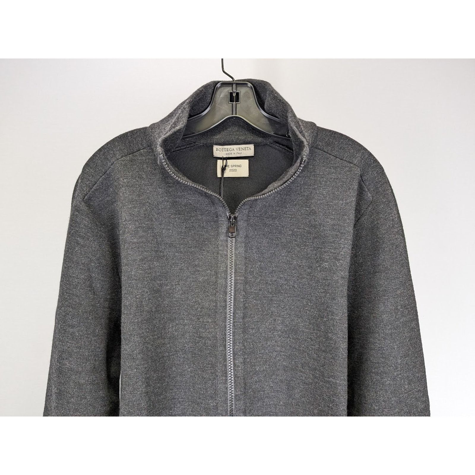 Bottega Veneta o1rshd1 Lightweight Merino Double Pullover in Charcoal/Black Size US M / EU 48-50 / 2 - 5 Thumbnail