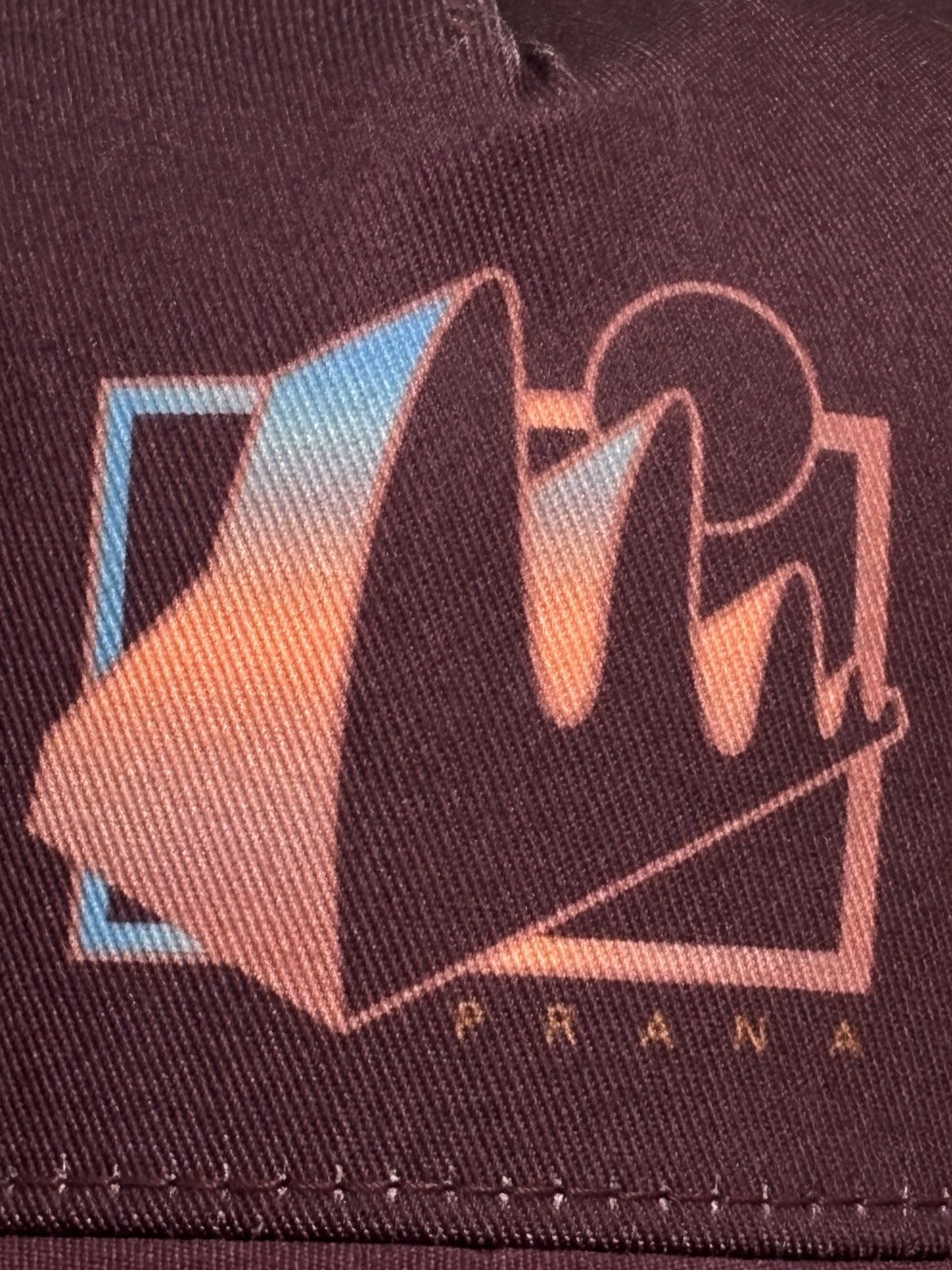 Prana Prana Maroon Mesh Trucker Hat with Gradient Logo Size ONE SIZE - 5 Thumbnail