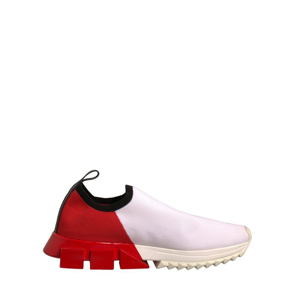 Dolce & Gabbana Dolce & Gabbana White Red Low Top Sorrento Sneakers Shoes Size US 8 / IT 38 - 1 Thumbnail