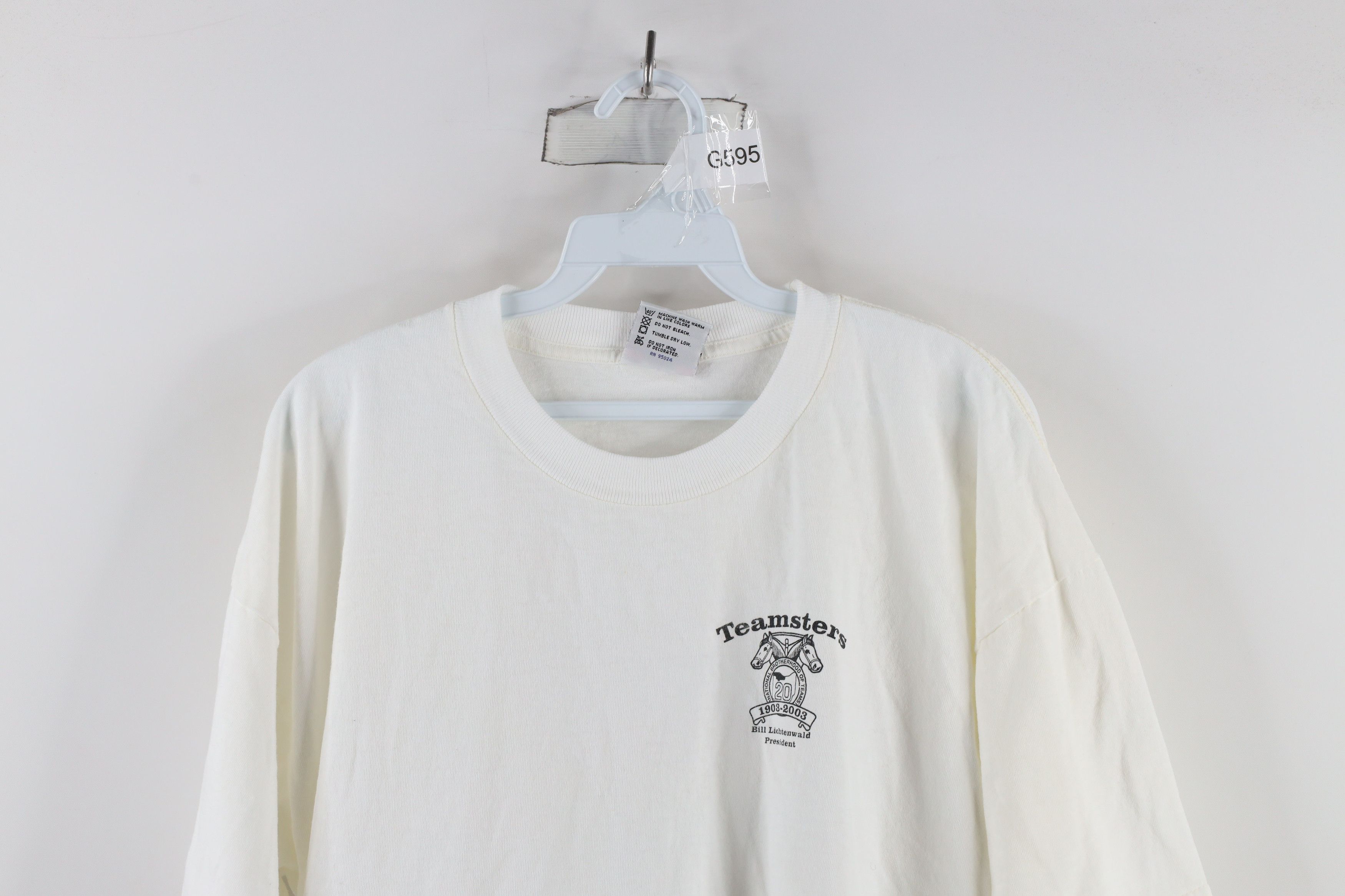 Vintage Vintage Y2K 2003 Anniversary 20 Teamsters Union T-Shirt USA Size US XL / EU 56 / 4 - 2 Thumbnail