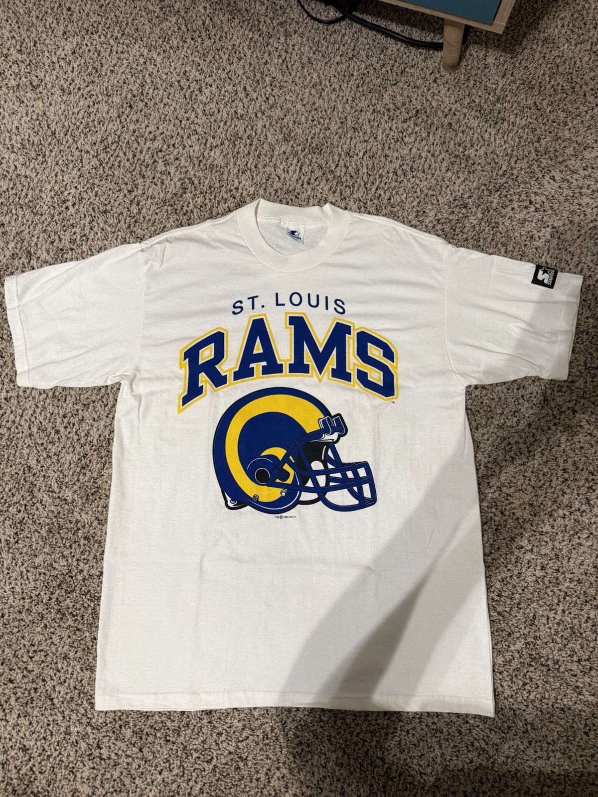 Vintage 90s Rams Starter T-Shirt St Louis NFL men’s size L