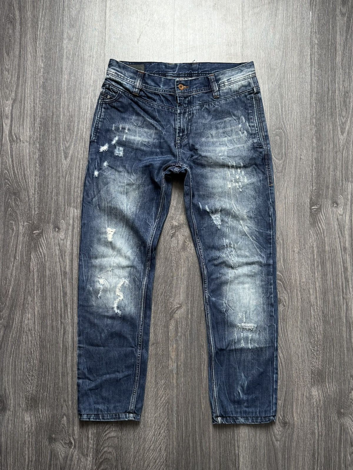 Diesel × Vintage Y2K Diesel Vintage Washed Distressed denim pants Size US 32 / EU 48 - 1 Thumbnail