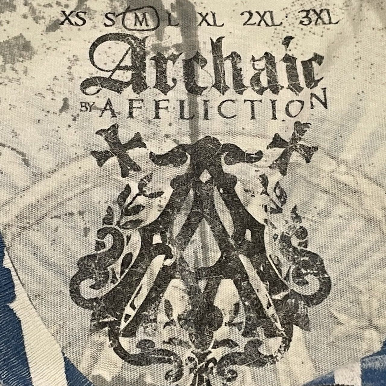 Affliction × Southpole × Tapout Rare Archaic By Affliction Wings Cross Tee Y2K Style Size US M / EU 48-50 / 2 - 7 Thumbnail