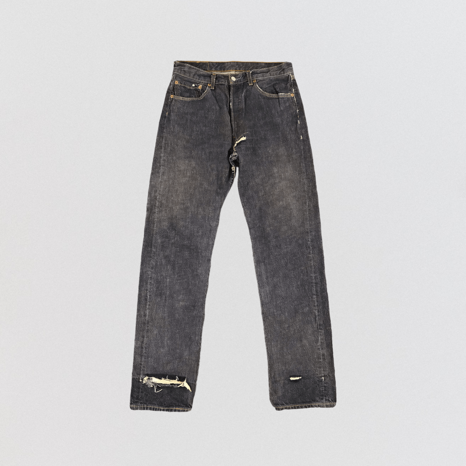 Levi's × Vintage Vintage 90s Distress Levis 501 Jeans-JM1557 Size US 31 - 1 Thumbnail