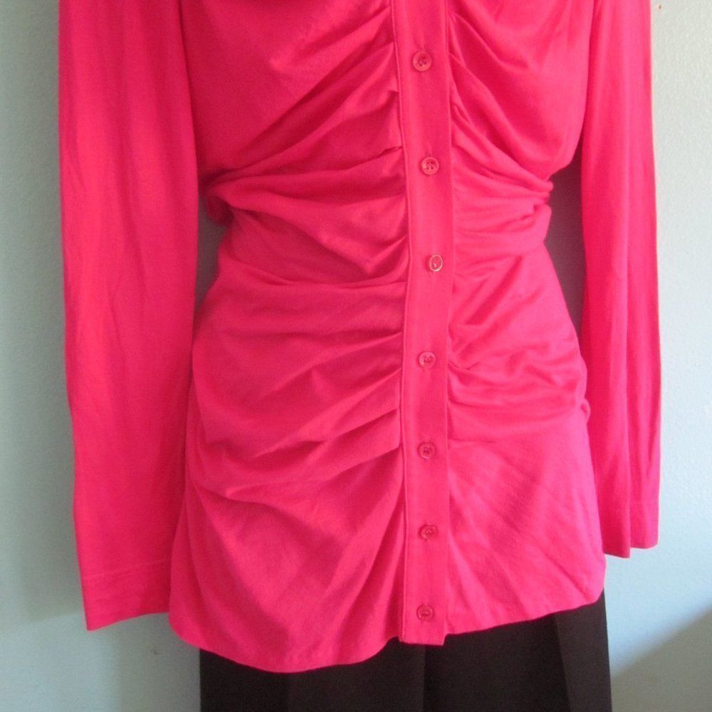 STRENESSE Strenesse Cotton Fitted Blouse Sz 8 Pink Cotton Size M / US 6-8 / IT 42-44 - 9 Thumbnail