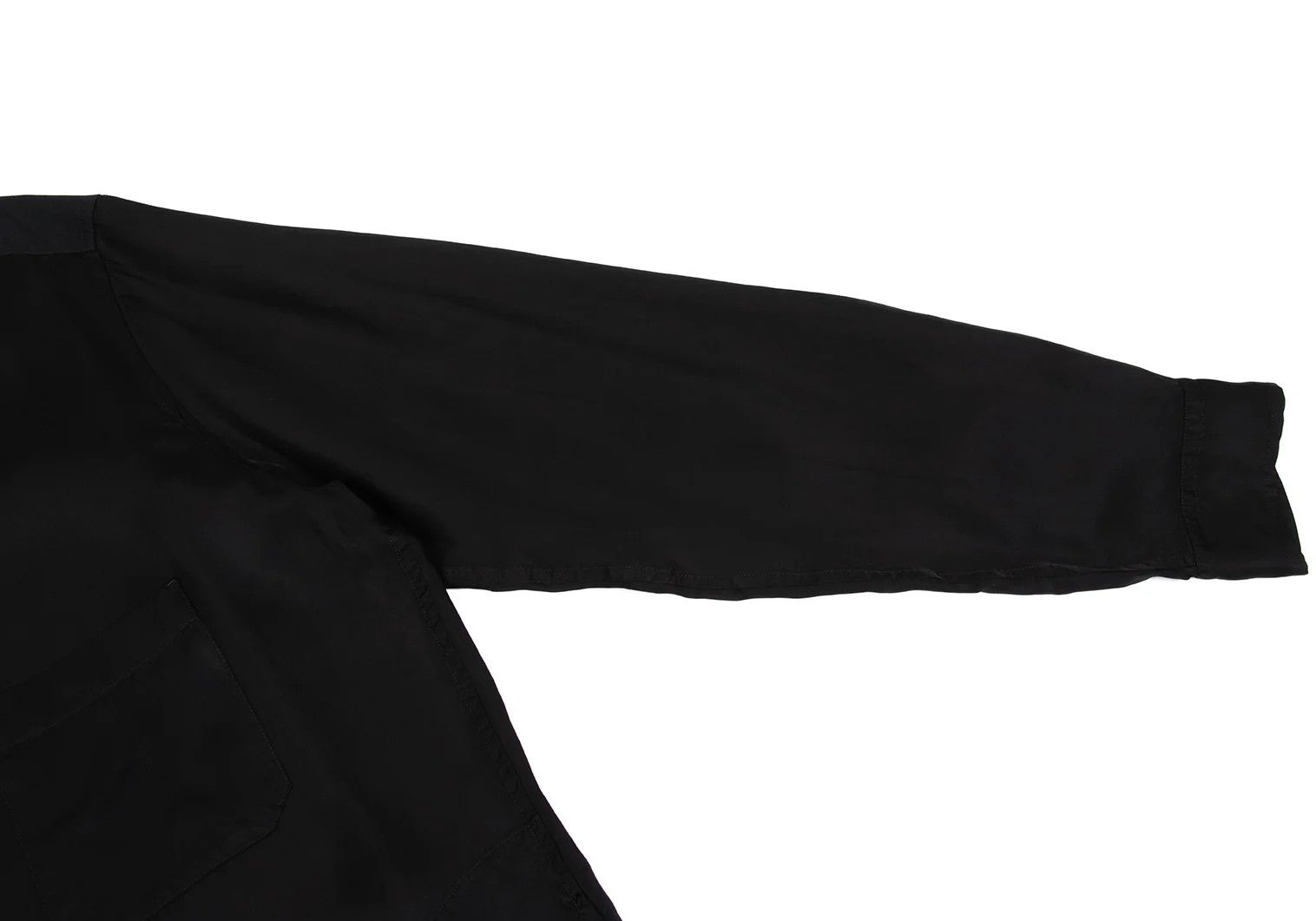 Yohji Yamamoto Yohji Yamamoto Cotton Back Button Shirt Black 4 Size US XL / EU 56 / 4 - 7 Thumbnail