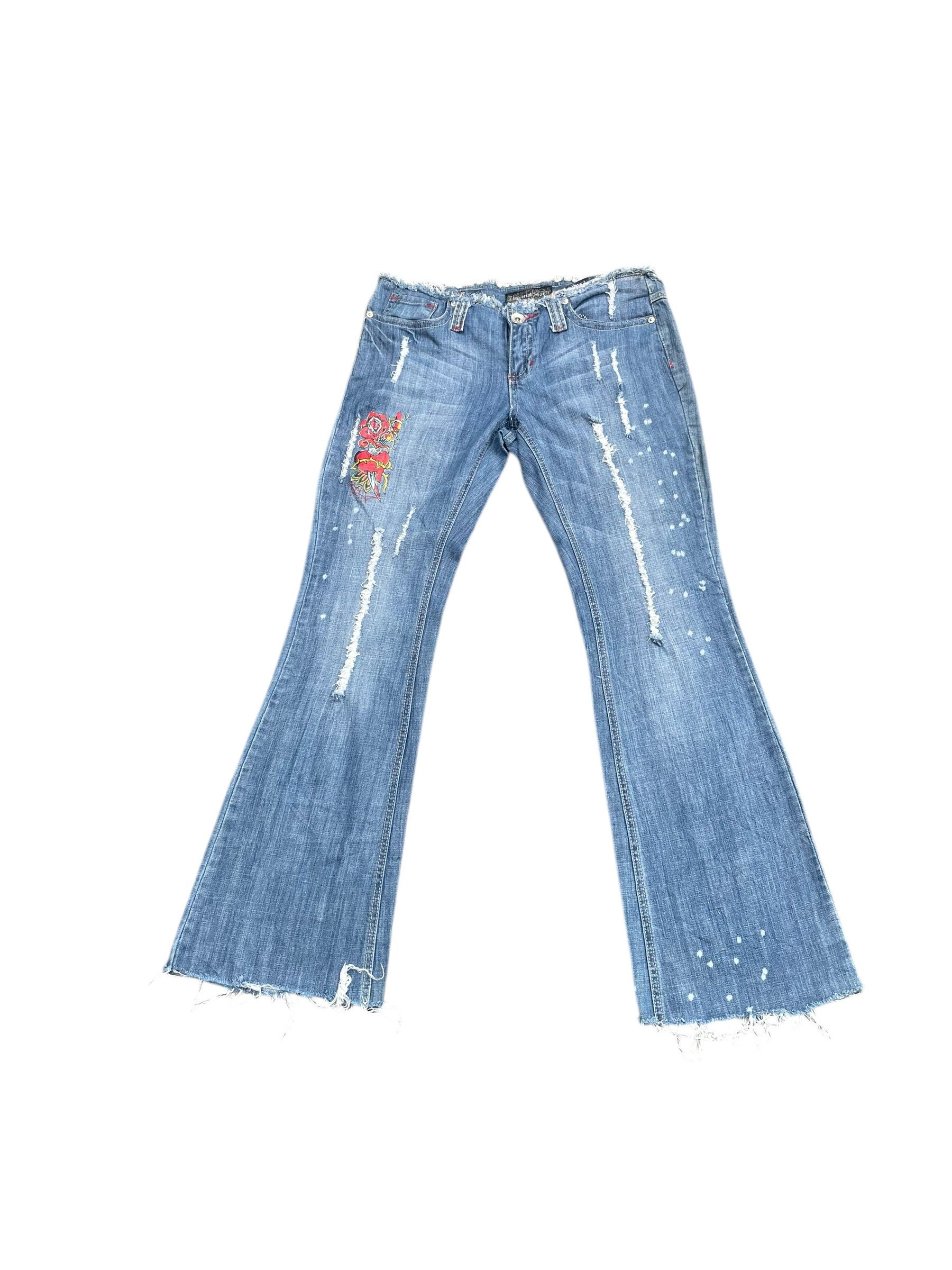 Imperial Imperial Star Flare Distresed Denim Size 33" - 1 Thumbnail