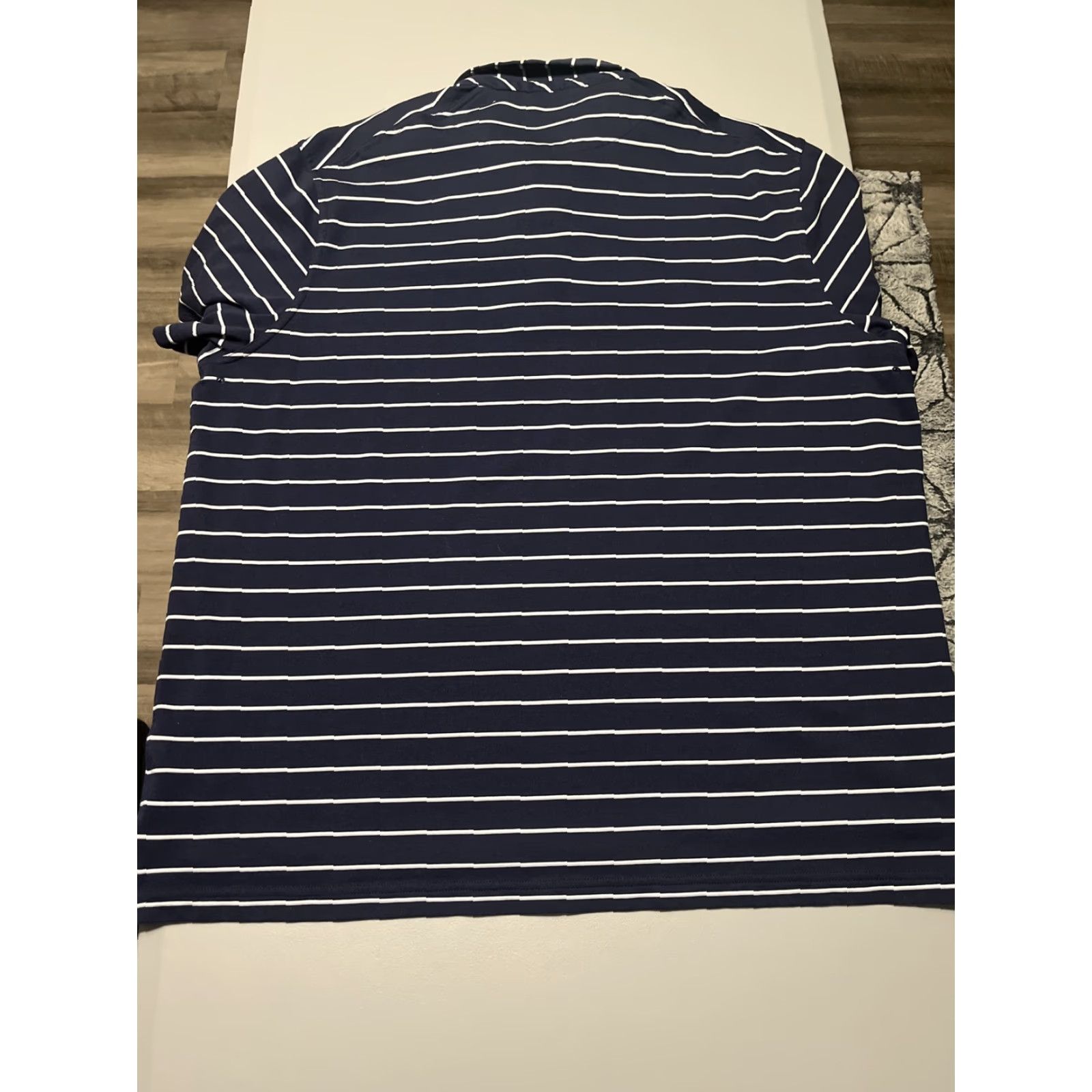 Nike Nike Polo Shirt Mens 2XL Dark Blue Dri-Fit Striped Polo Shirt Mens 2XL Blue Nike Golf Casual Short Sleeve Size US XXL / EU 58 / 5 - 6 Thumbnail
