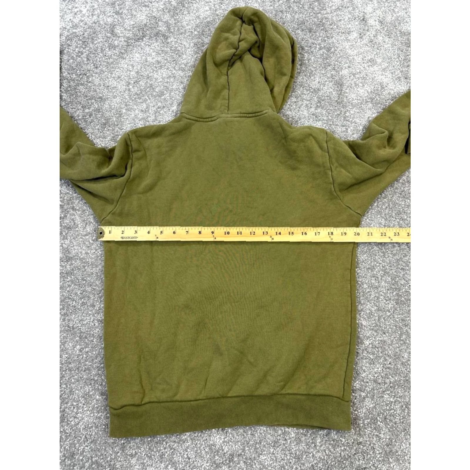 Adidas Adidas Hoodie Small Green Cotton Fleece Womens Size S / US 4 / IT 40 - 5 Thumbnail