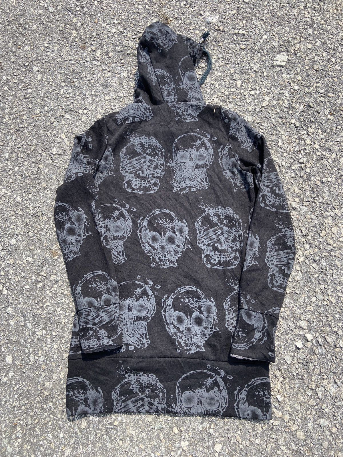 If Six Was Nine × Japanese Brand × Vintage Seditorines Skull Fullprint Hoodie Size US S / EU 44-46 / 1 - 5 Thumbnail