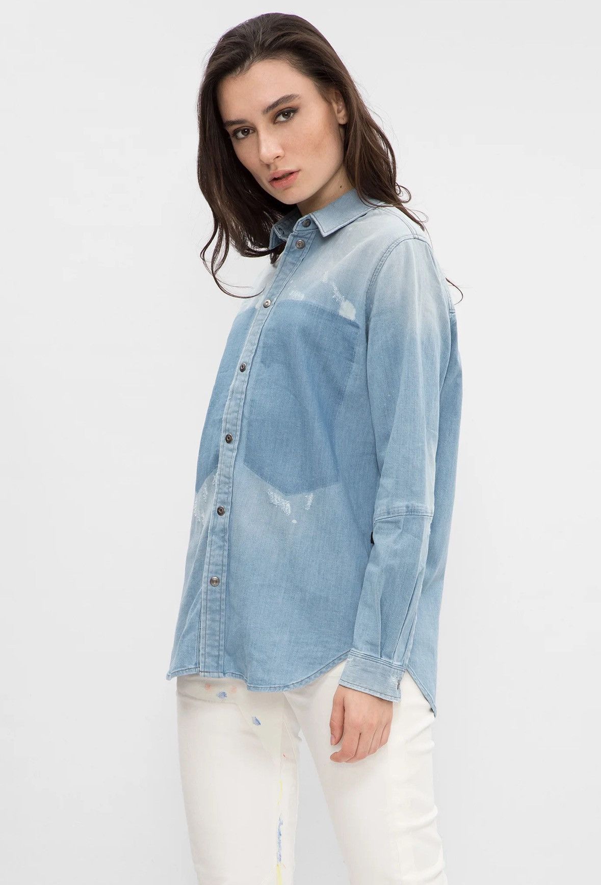 G-Star NWT🏷️ G-Star Modern ARC 3D Boyfriend Fit Shirt Long Sleeve Size S / US 4 / IT 40 - 2 Thumbnail