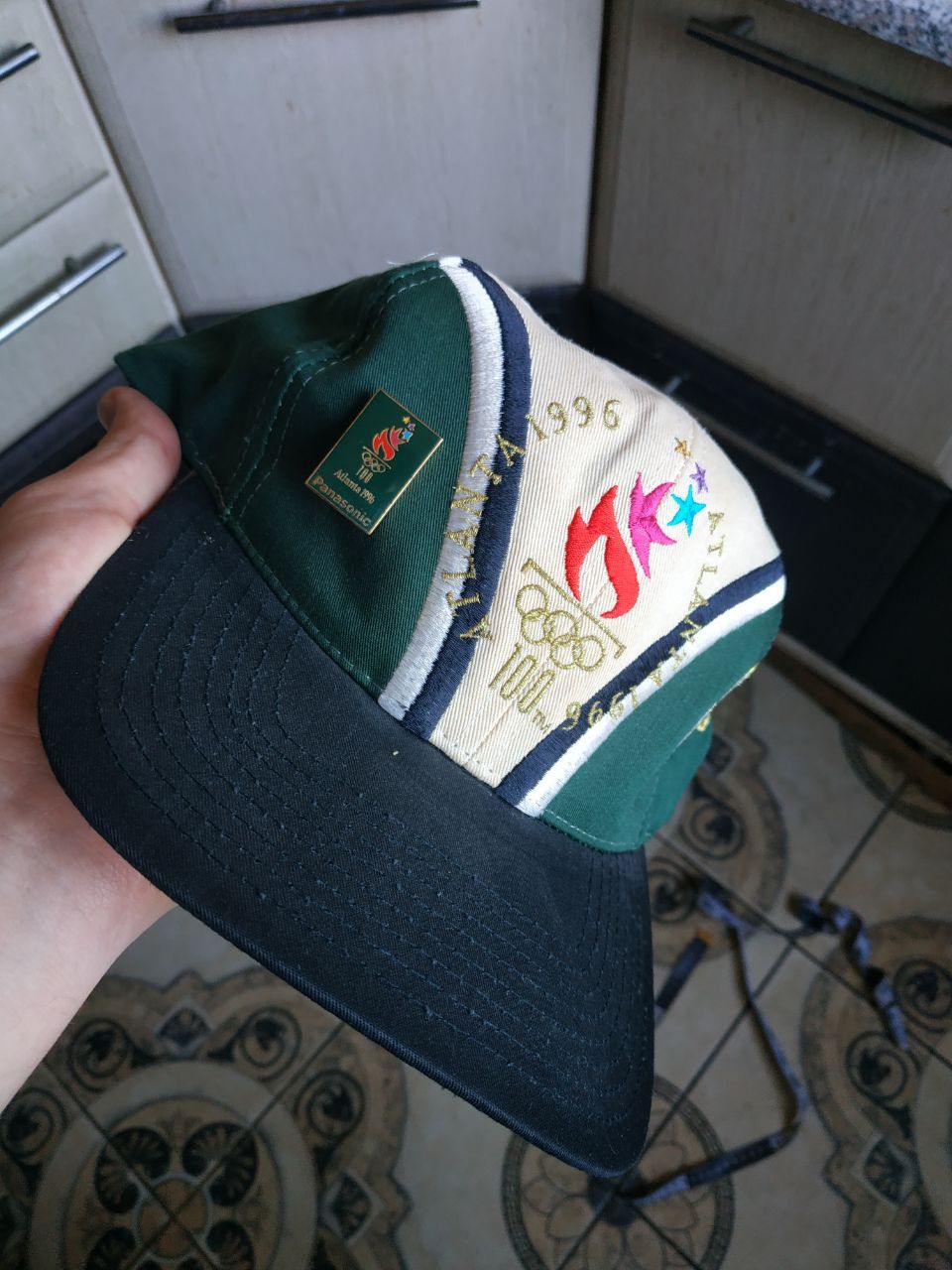 USA Olympics Vintage 1996 Atlanta Olympics Hat Eastport SnapbackPanasonic Size ONE SIZE - 9 Thumbnail