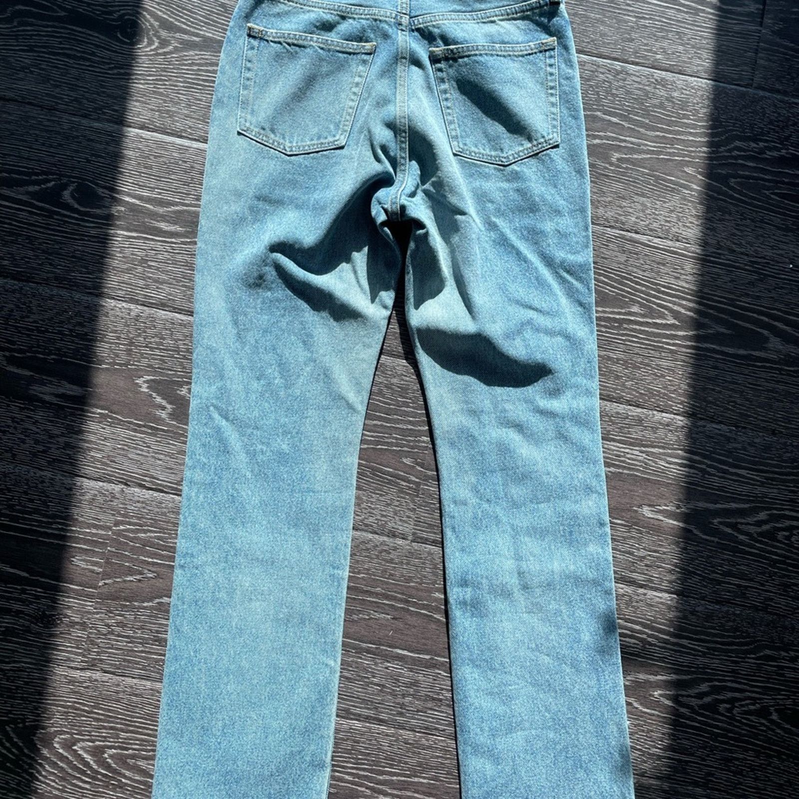John Elliott JOHN ELLIOTT HIGH RISE STRAIGHT JEANS SIZE 25 LIGHT DENIM Size 25" / US 0 / IT 36 - 12 Thumbnail