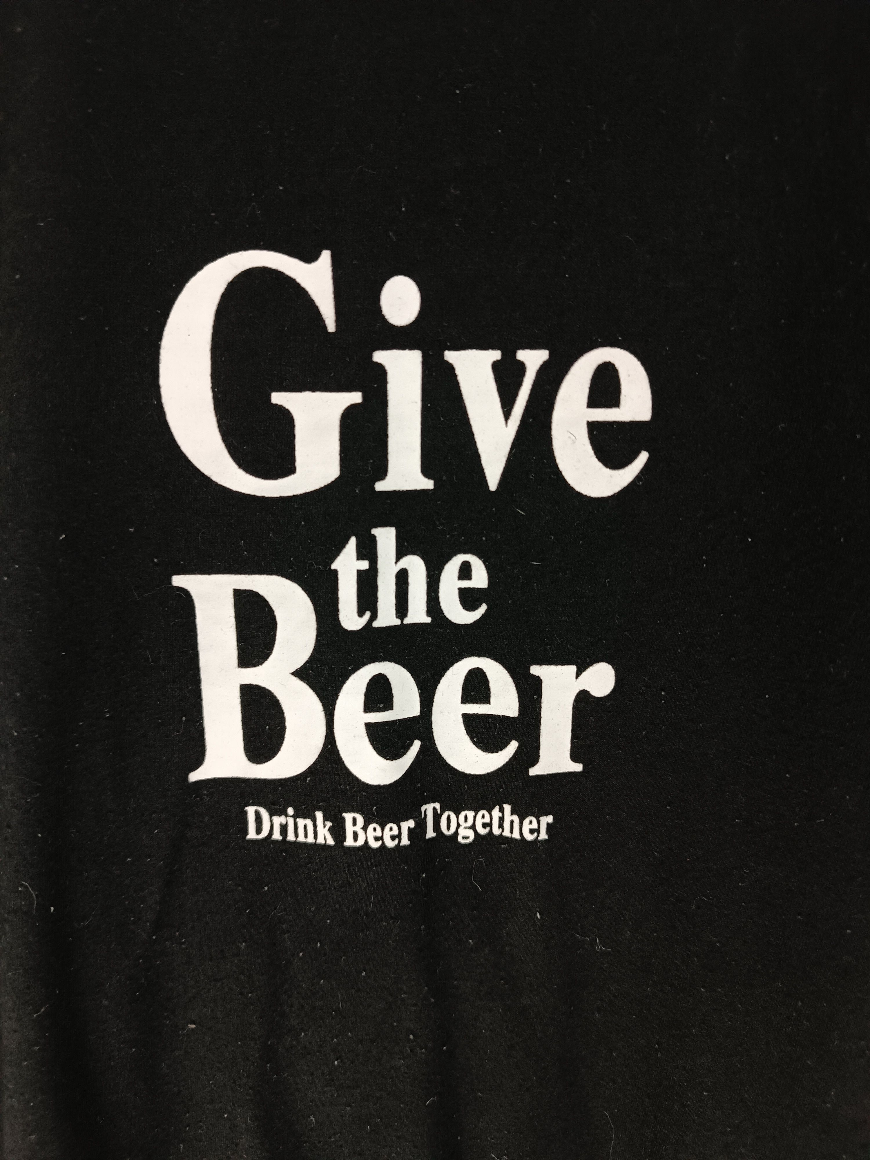 Vintage VINTAGE GIVE THE BEER FUNNY HUMOR ADULT TEE Size US M / EU 48-50 / 2 - 14 Thumbnail