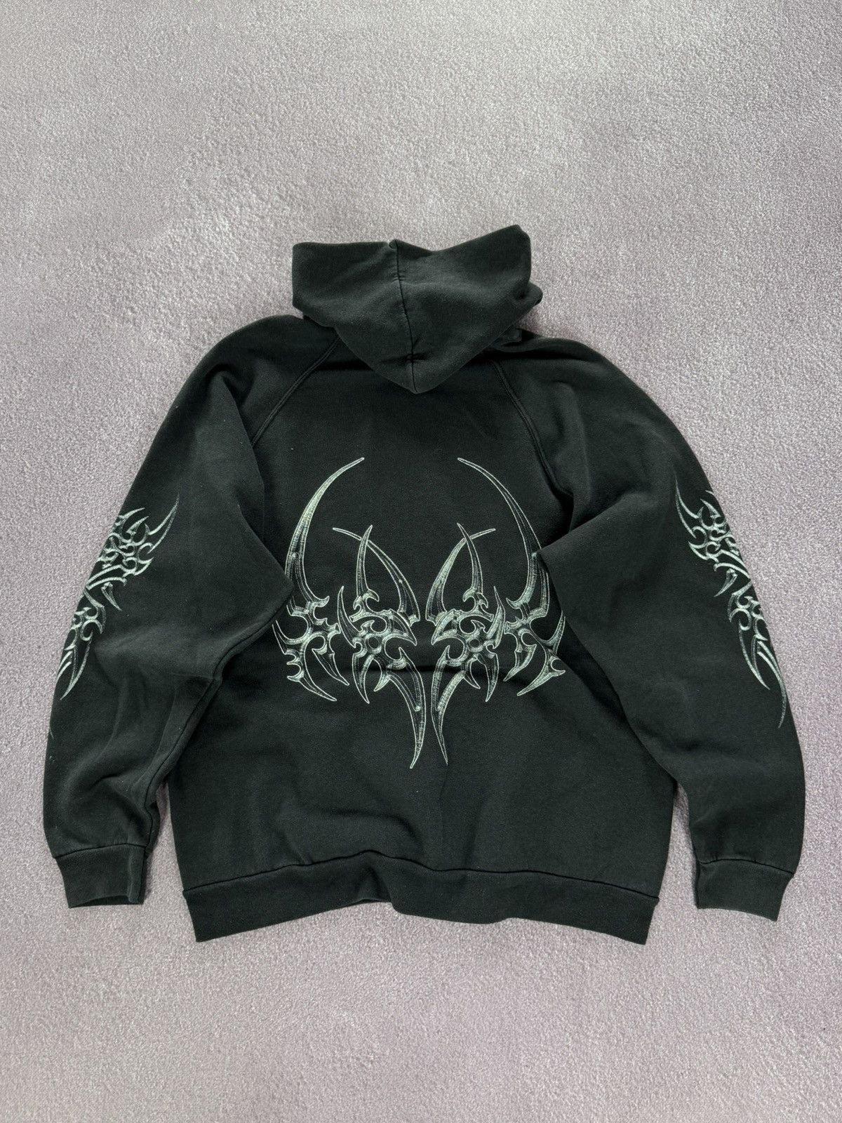 Japanese Brand Crazy Tribal Hoodie Y2K Affliction Swag Size US XL / EU 56 / 4 - 1 Thumbnail