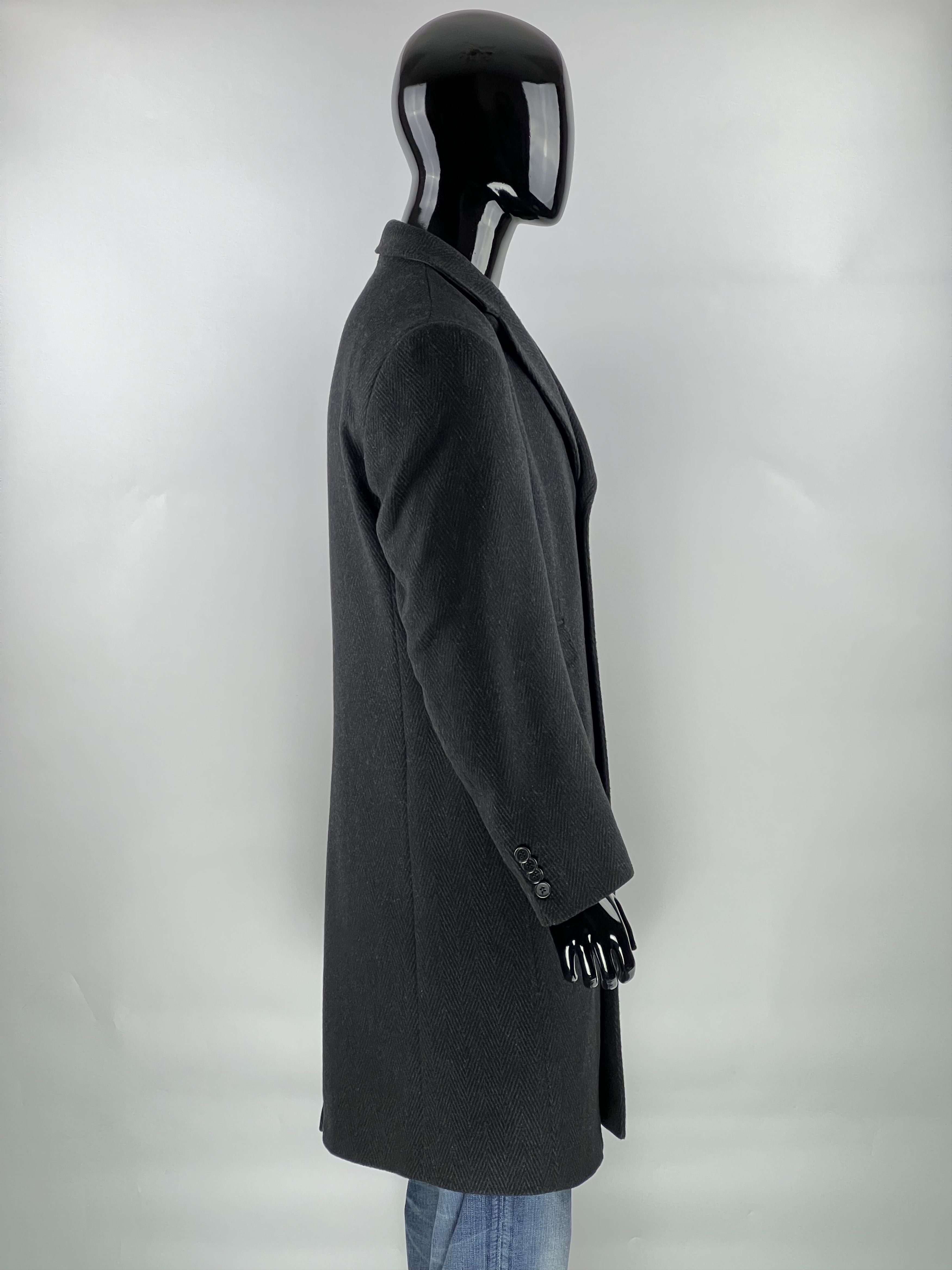 Other Roy Robson Men's Gray Wool Cashmere Heavy Coat Size 50 Size US M / EU 48-50 / 2 - 2 Thumbnail