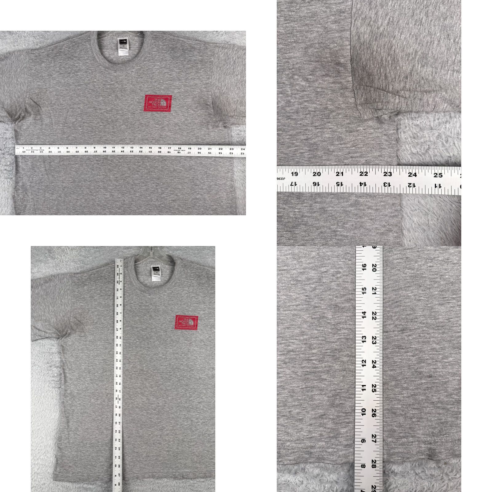 The North Face The North Face Gray Crew Shirt Men Large Short Sleeve Cotton Logo Outdoor Size US L / EU 52-54 / 3 - 8 Thumbnail