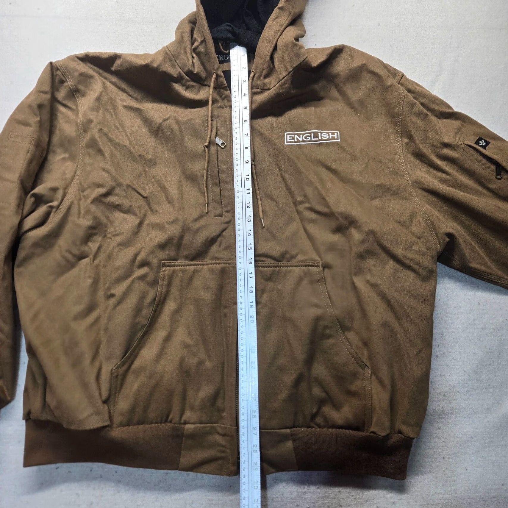 Vintage VINTAGE Crown Jacket Outerwear Canvas Workwear Hooded Full Zip Adult Men’s XXXXL 4XL Brown Cotton Polyester Nylon Lined Insulated Pockets Zip Size US XXL / EU 58 / 5 - 7 Thumbnail