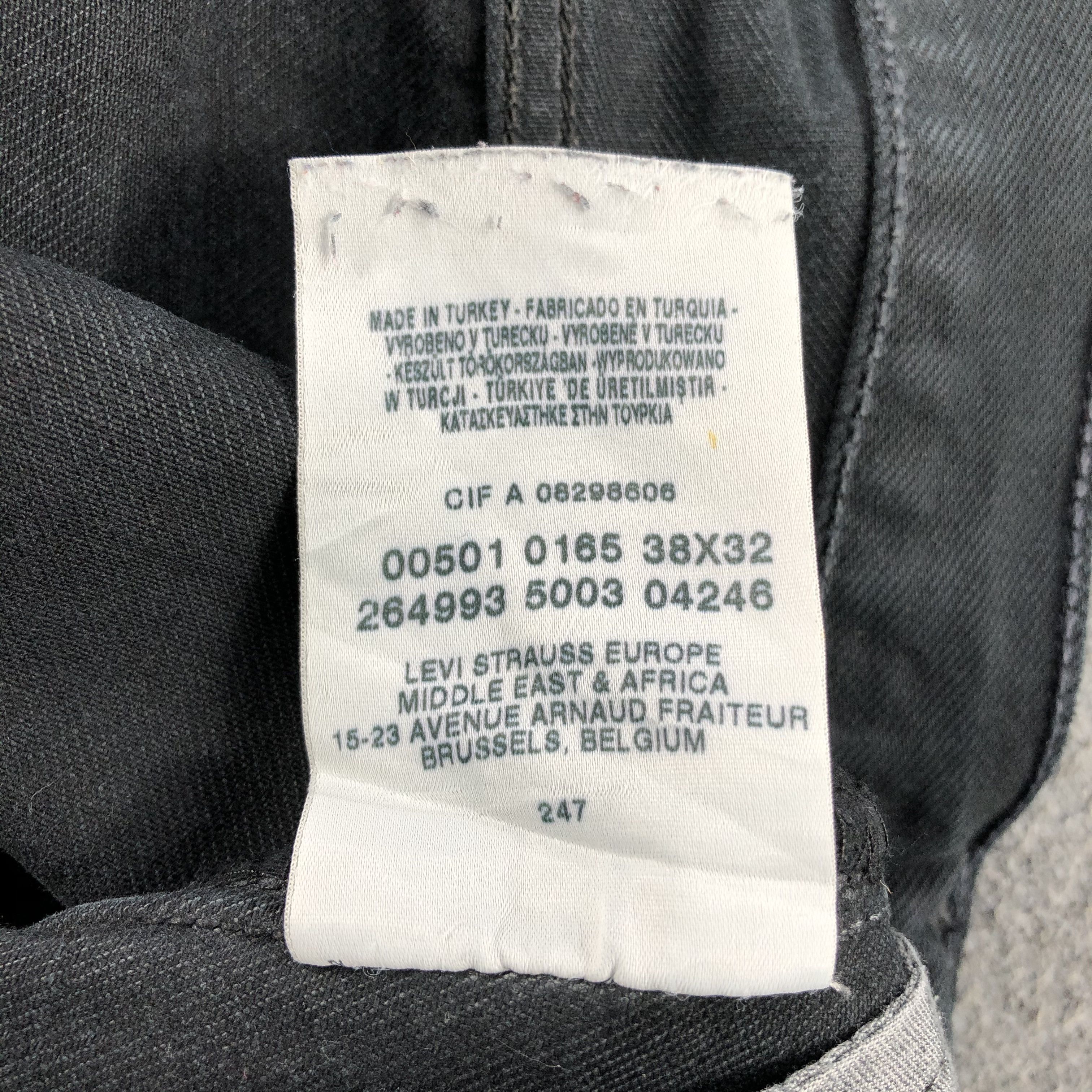 Levi's × Vintage Vintage 90s Faded Black Levis 501 Jeans-JM1503 Size US 37 - 11 Thumbnail