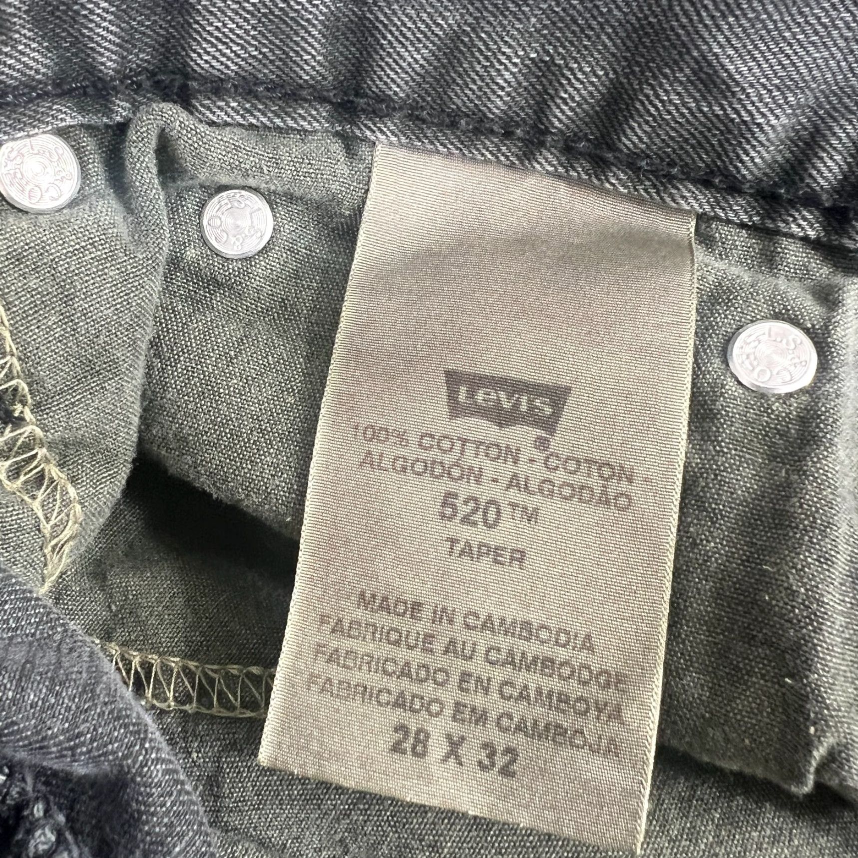 Levi's Levi's 520 Jeans Men's 30x30 Blue Taper Skinny Classic Pants Size US 30 / EU 46 - 7 Thumbnail