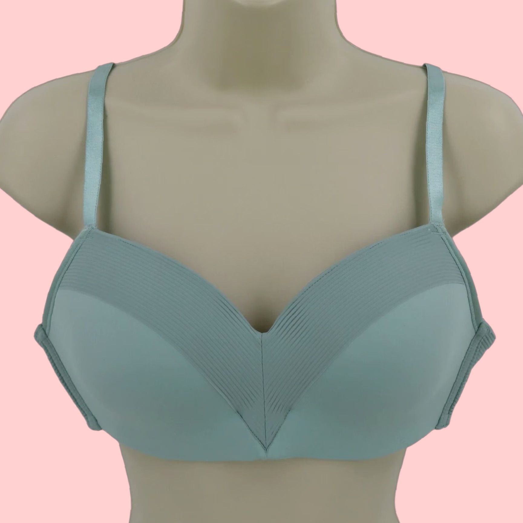 Vintage Soma Cooling Wireless T-Shirt Bra 36B Blue Lined Padded Women's