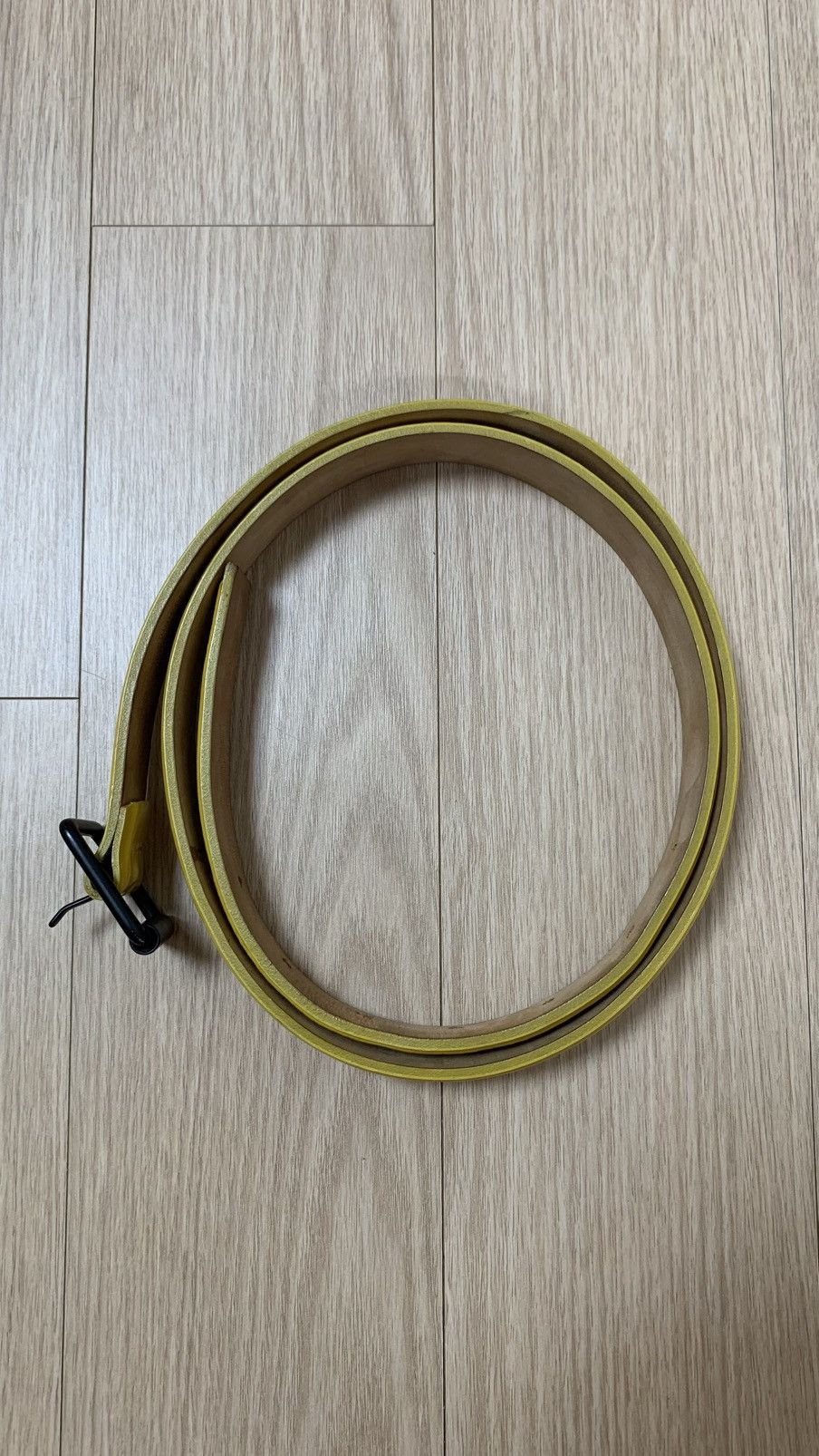 3.1 Phillip Lim 3.1 Phillip Lim Bright Yellow Glossy Belt Rare Size 30 - 15 Thumbnail