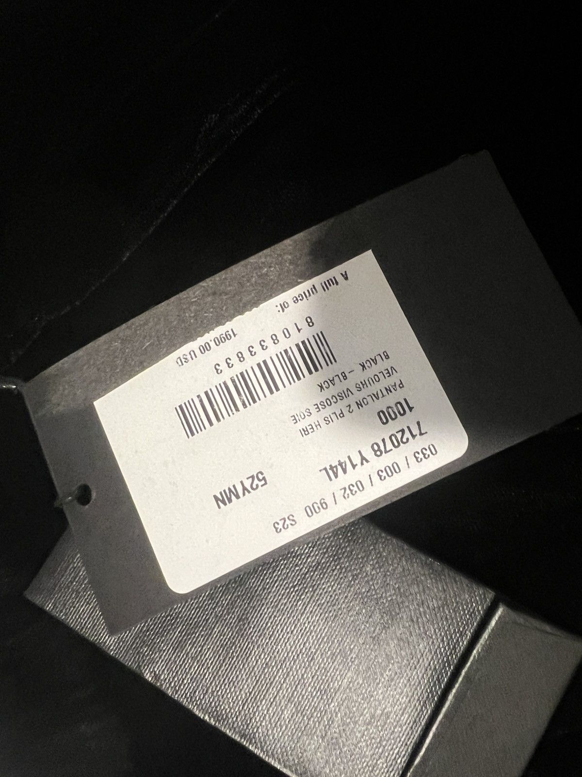 Saint Laurent Paris Saint Laurent velvet pants. 52/36 $1990 Size US 36 / EU 52 - 4 Thumbnail