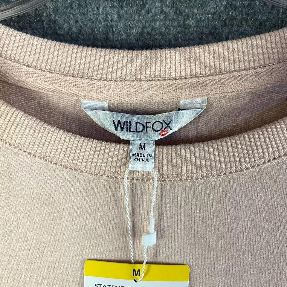 Wildfox Wildfox Sweatshirt Women's Medium Pink Pullover Cotton NWT Size M / US 6-8 / IT 42-44 - 2 Thumbnail