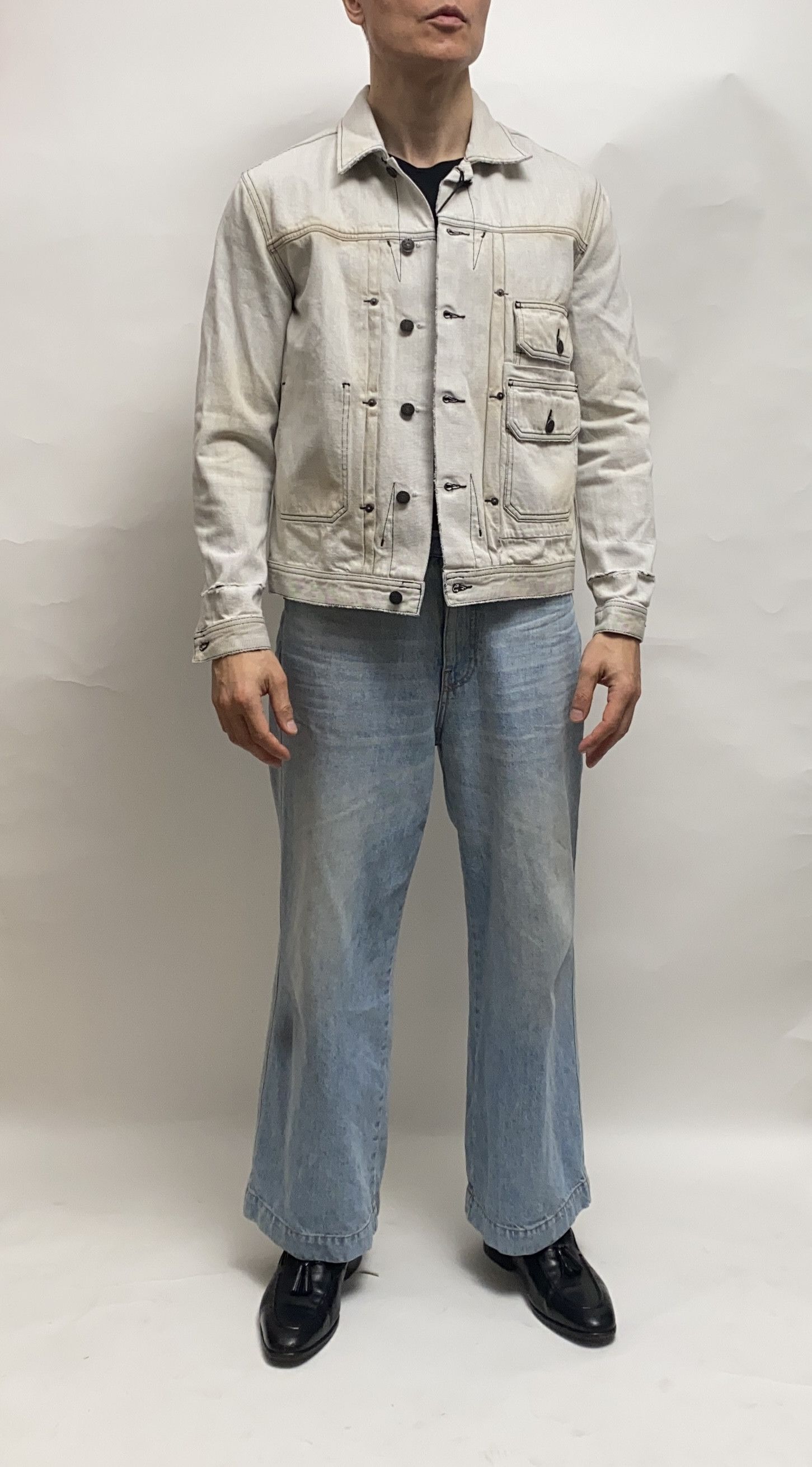 Diesel Grey Denim Jacket Size US S / EU 44-46 / 1 - 1 Thumbnail