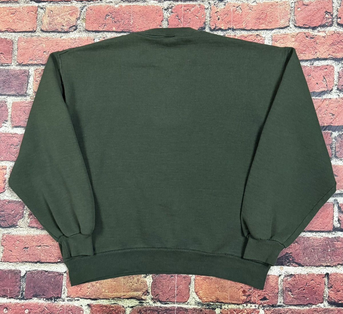 Russell Athletic Vintage Russell Athletic Forest Green Blank Sweatshirt Boxy Size US L / EU 52-54 / 3 - 2 Thumbnail
