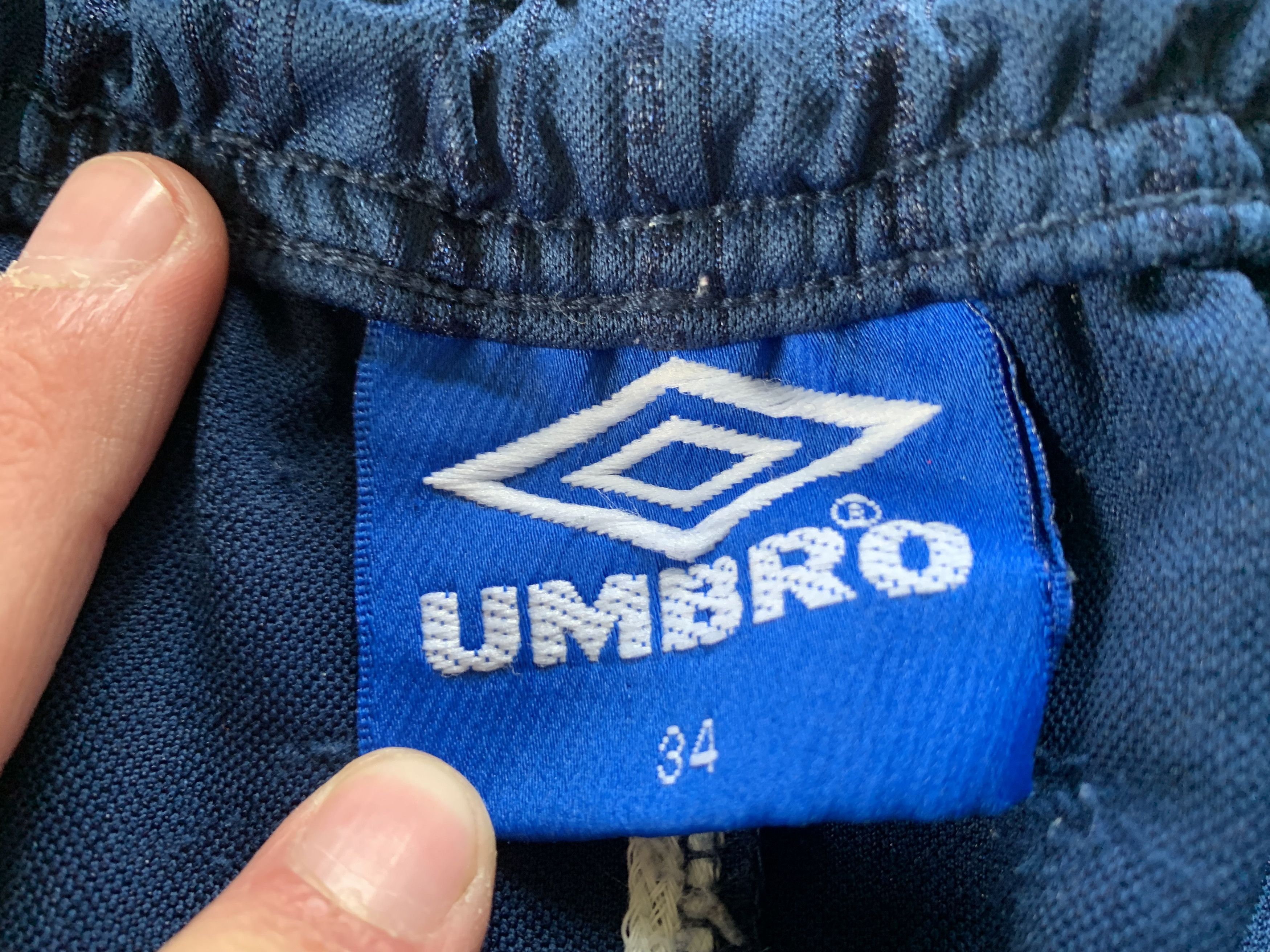 Umbro × Vintage Vintage Umbro Blue Monograme Training Shorts Size US 32 / EU 48 - 6 Thumbnail