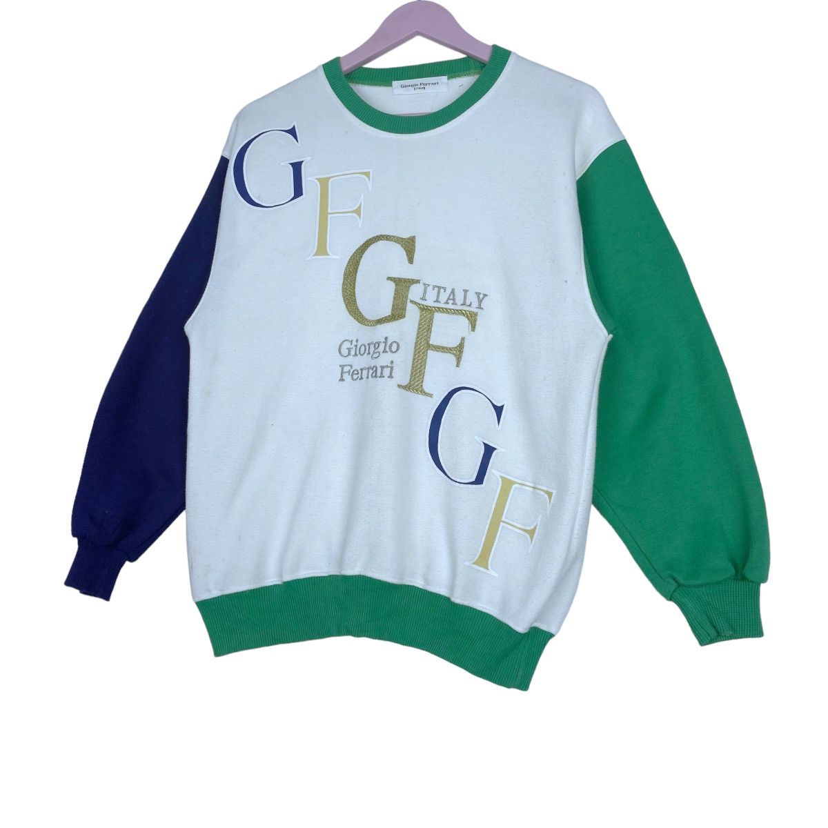 Designer × Vintage Giorgio Ferrari Sweatshirt Crewneck Pull Over Jumper Size US M / EU 48-50 / 2 - 3 Thumbnail