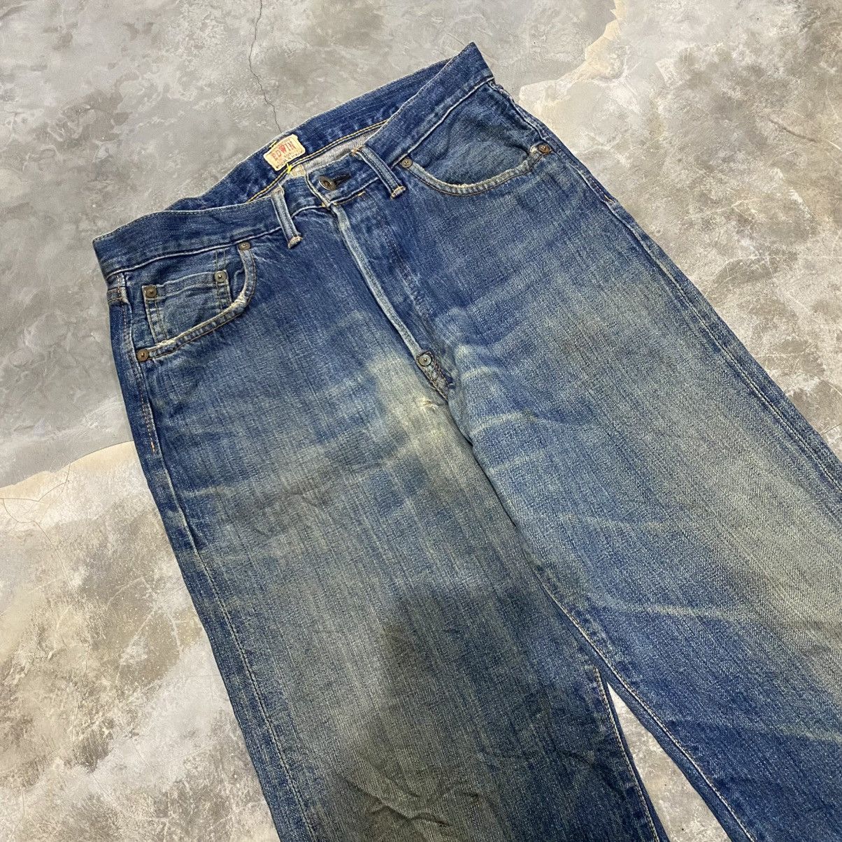 Kapital Vintage Edwin 505 SXR Distressed Special Made Selvedge Jeans Size US 31 - 2 Thumbnail