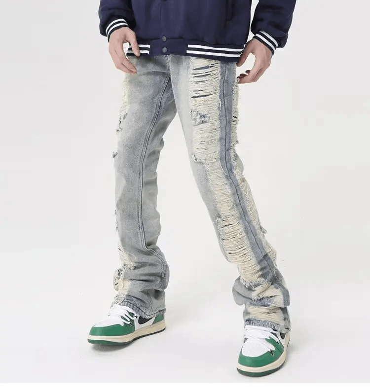 Japanese Brand × Jean × Vintage Distressed Baggy Jeans Size US 28 / EU 44 - 5 Thumbnail