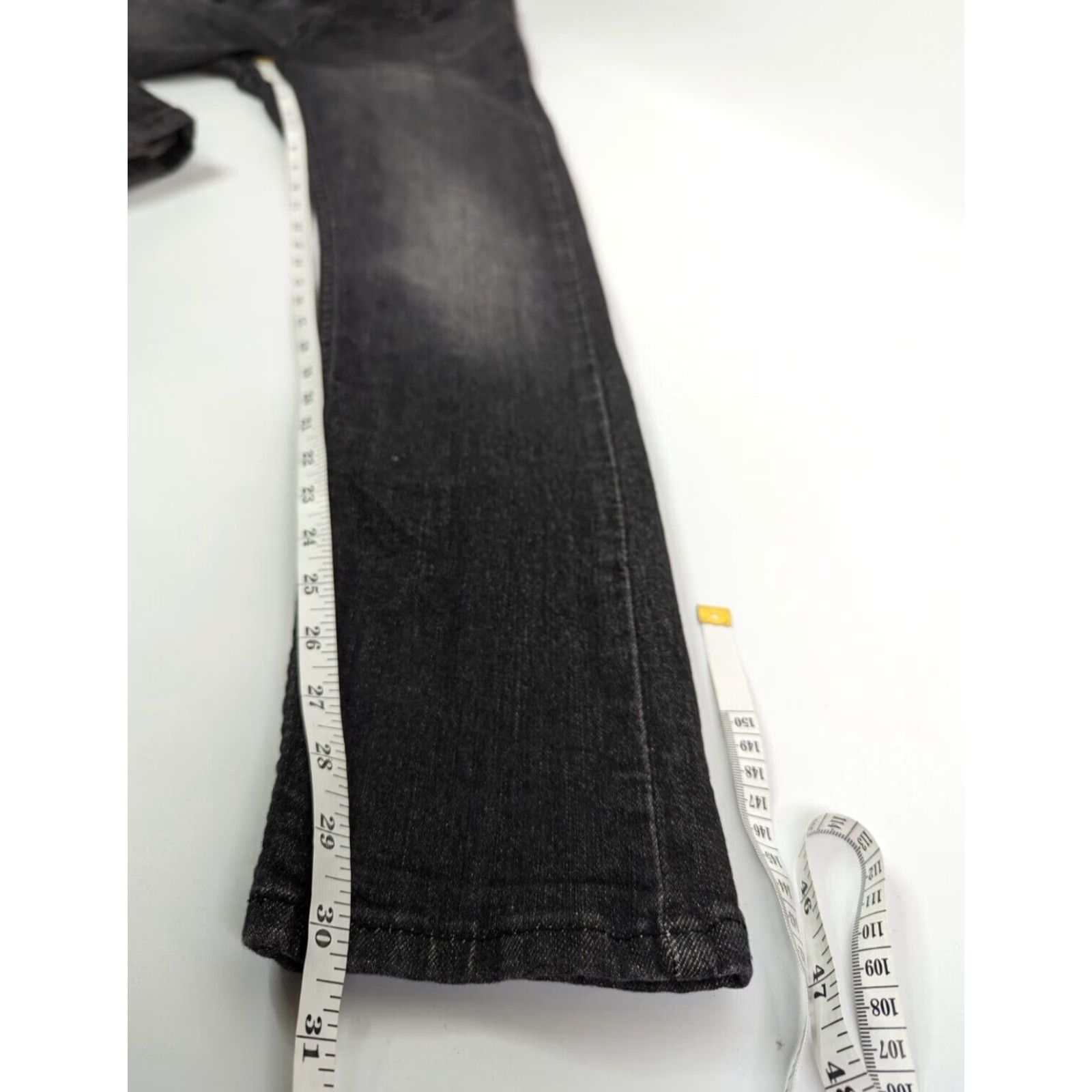 Levi's Levis 512 Slim Taper Jeans Mens Regular 29x31 Black Denim Cotton Stretch 5-Pocket Classic Vintage N/A 90s Size US 30 / EU 46 - 6 Thumbnail