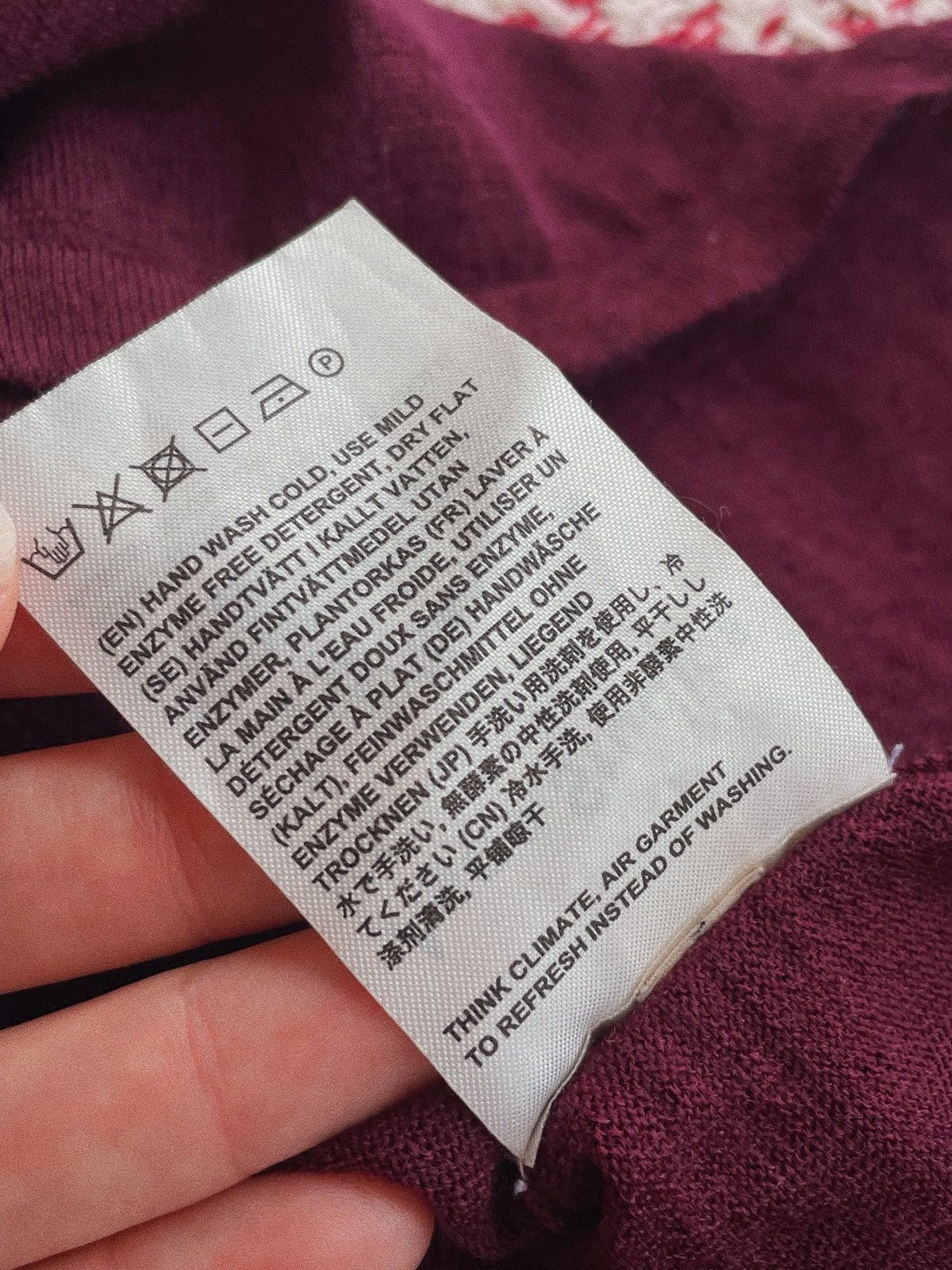 Acne Studios Acne Studios “Kurt” Burgundy Merino Sweater Size XS / US 0-2 / IT 36-38 - 12 Thumbnail