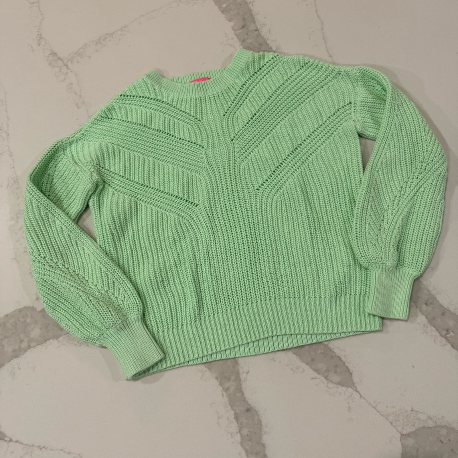 Lilly Pulitzer Lilly Pulitzer Bristow Knit Sweater Womens XS PistachioGreen Size XS / US 0-2 / IT 36-38 - 3 Thumbnail