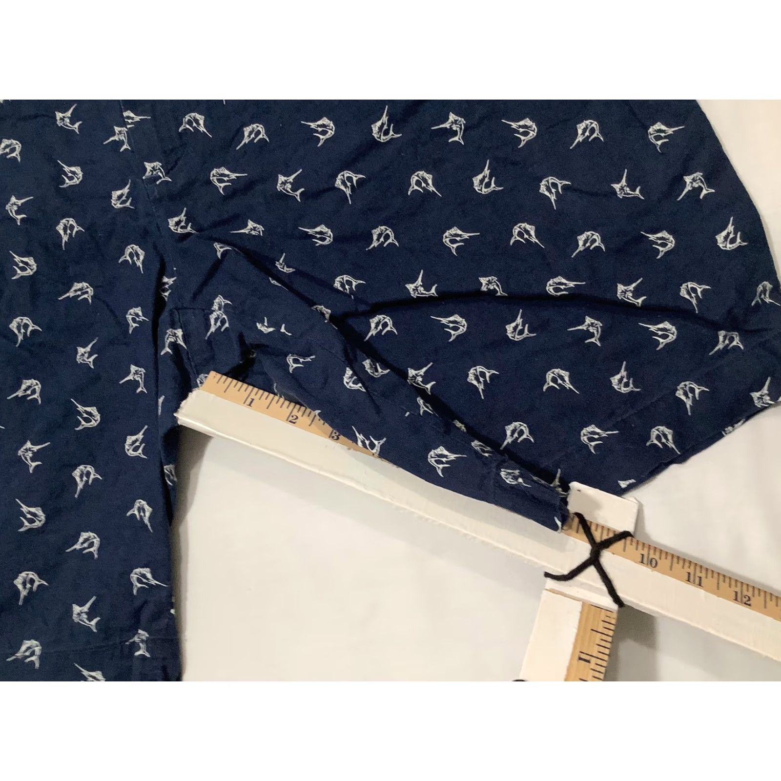 Polo Ralph Lauren Polo Ralph Lauren Shorts Mens 40 Navy Marlin Print Linen Chino 9in Flat Front Size US L / EU 52-54 / 3 - 4 Thumbnail