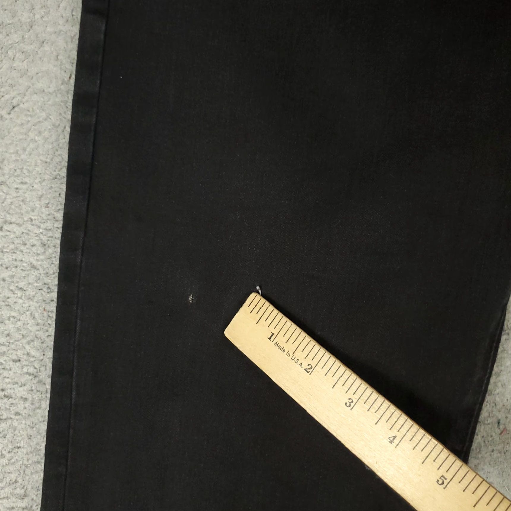 Denime Twillory Jeans Mens 36x34 Black Slim Fit 5 Pocket Denim Pants Jeans Size US 36 / EU 52 - 3 Thumbnail
