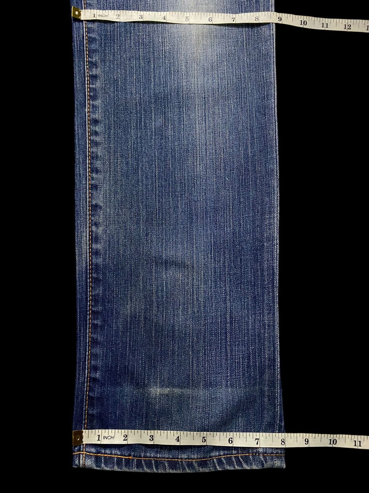 Edwin Vintage Japan Edwin Blue Wash Distressed Slim Jeans Size US 36 / EU 52 - 17 Thumbnail