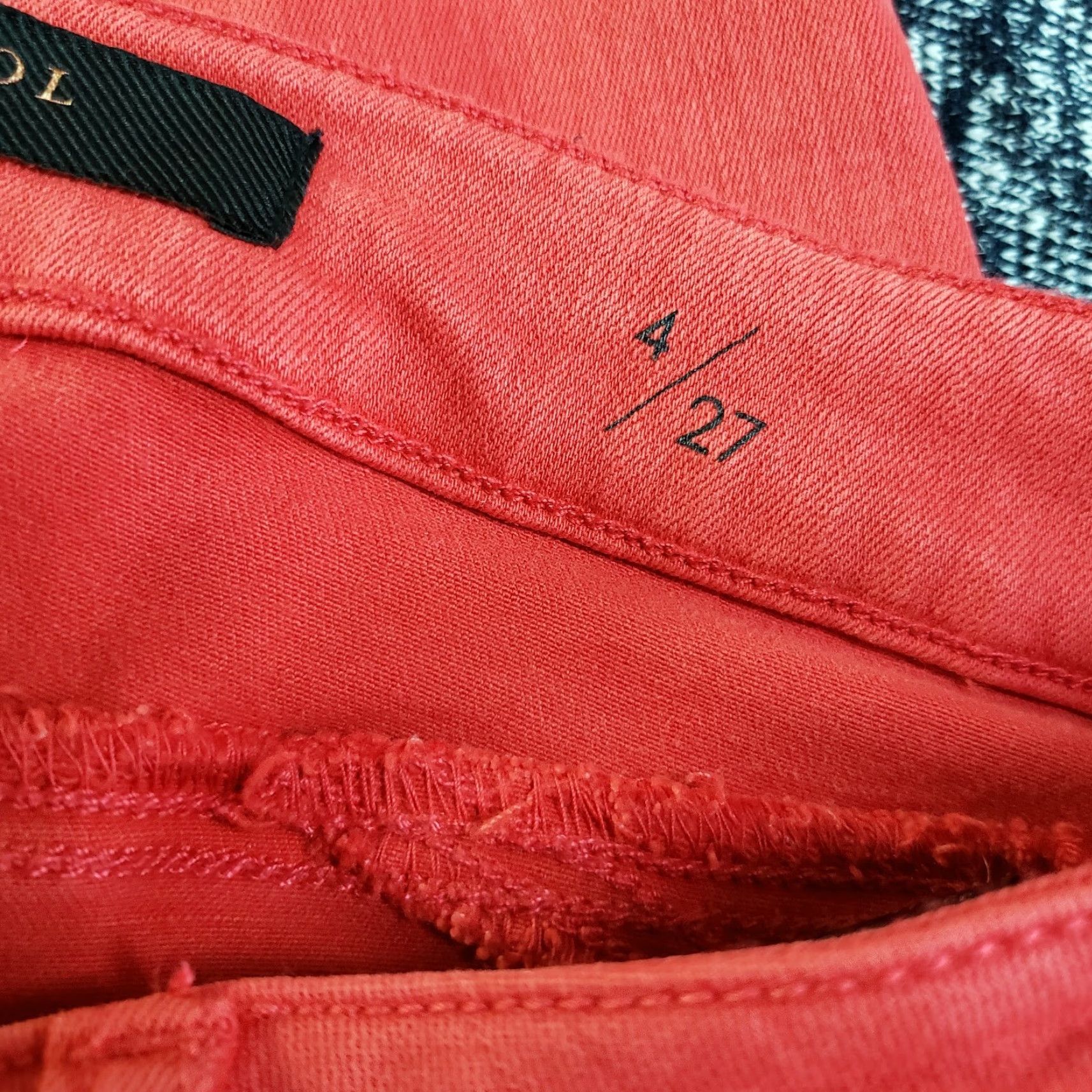 Vintage Liverpool Womens The Hugger Ankle Skinny Jeans Sz 4 Red Mid Rise Jeans Womens 4 Red Skinny (Denim) Liverpool Jeans Size 27" / US 4 / IT 40 - 8 Thumbnail